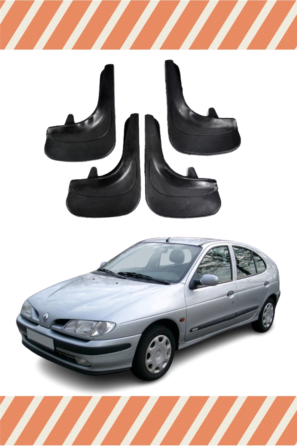 Renault Megane 1 4'Lü Tozluk Çamurluk Paçalık 