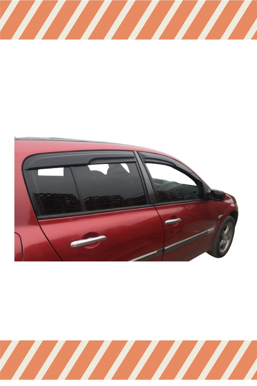 Renault Megane 2 Hb 2004-2010
 Modellerine Özel 4’Lü Mügen Tip Cam Rüzgarlığı