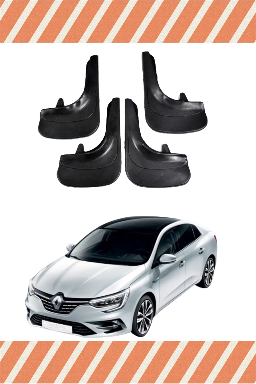 Renault Megane 4 Sd 2016-2021 4'Lü Tozluk Çamurluk Paçalık  
