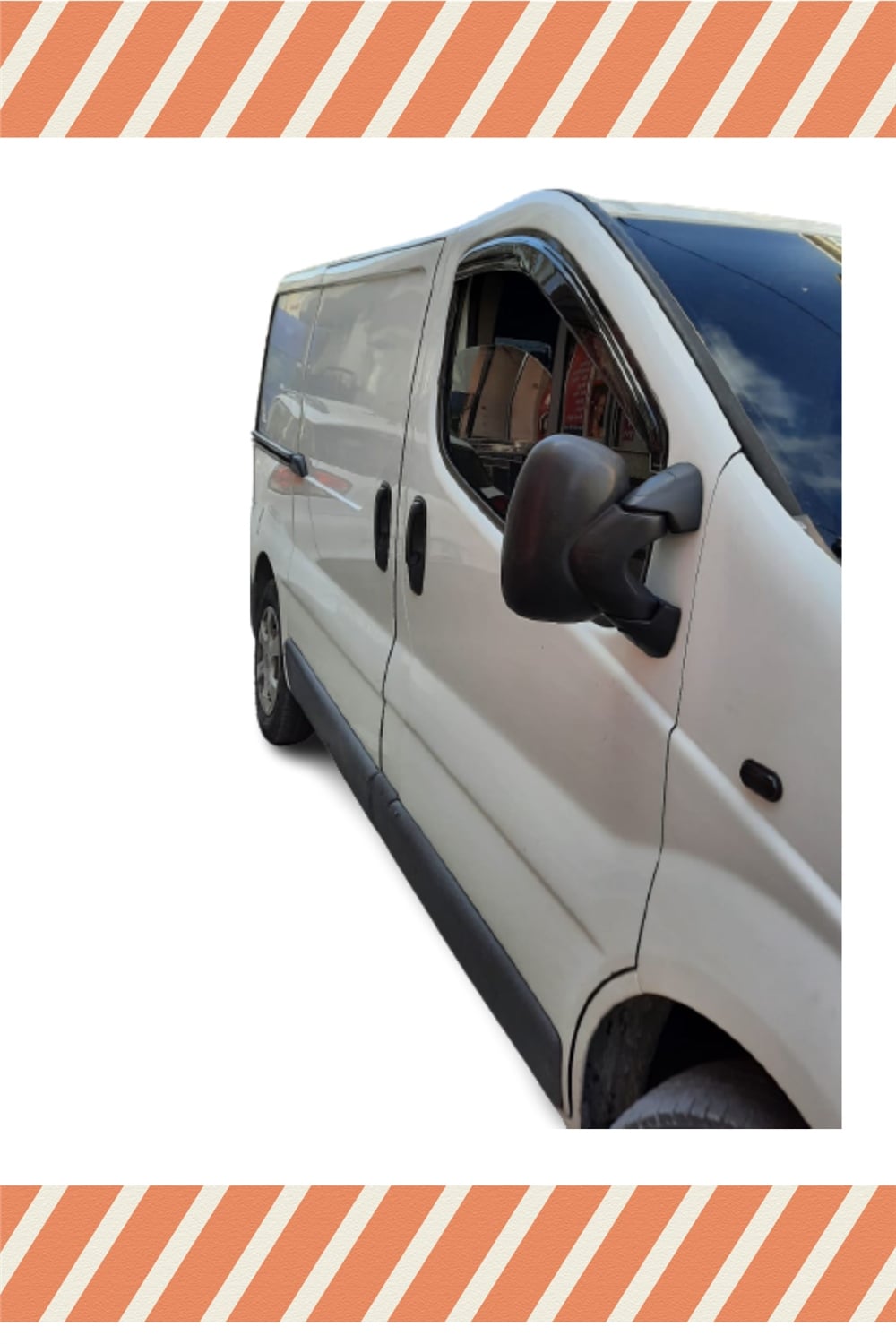 Renault Trafic Tüm 
 Modellerine Özel 2’Li Mügen Tip Cam Rüzgarlığı