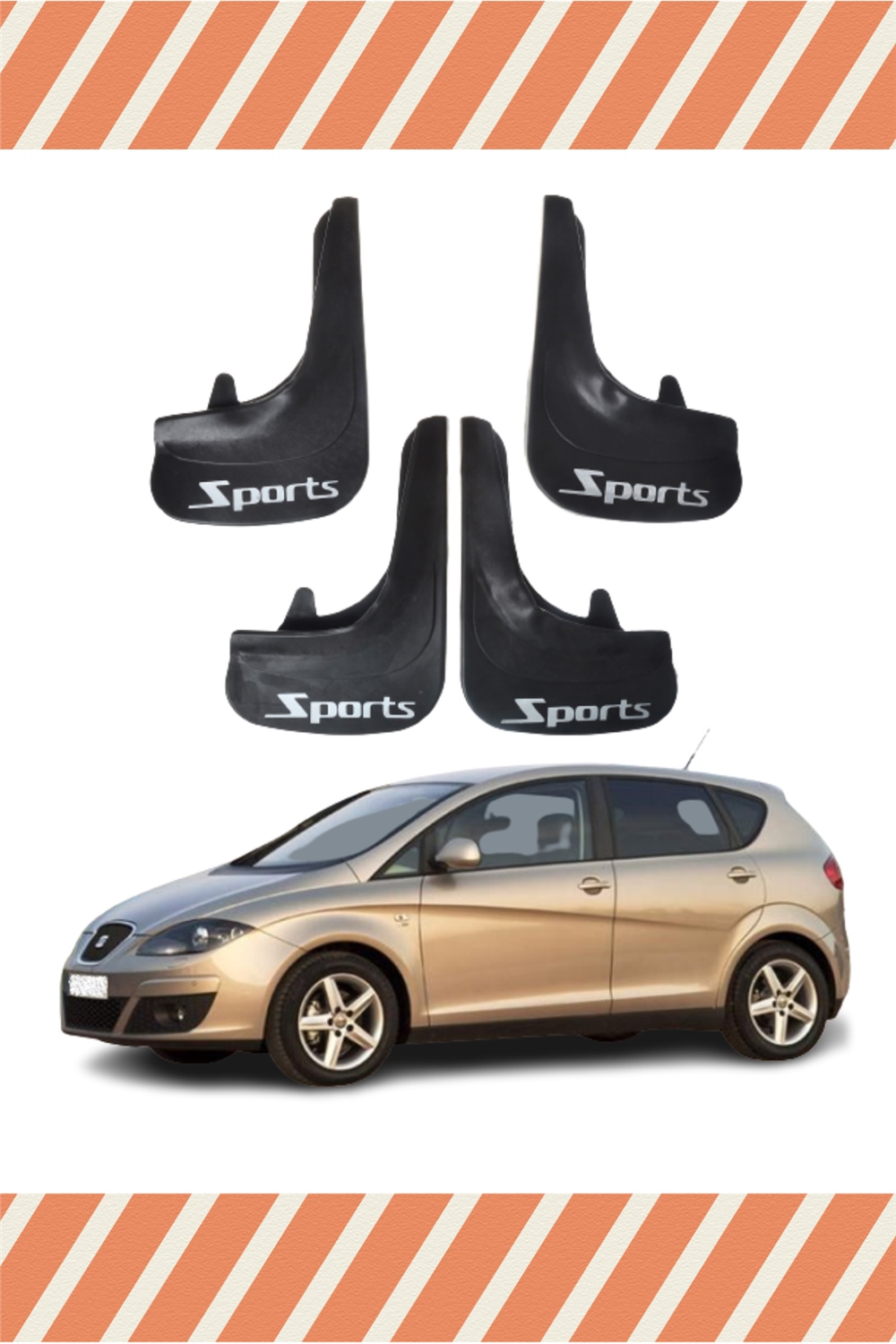 Seat Altea Sports Yazılı 4'Lü Tozluk Çamurluk Paçalık 
