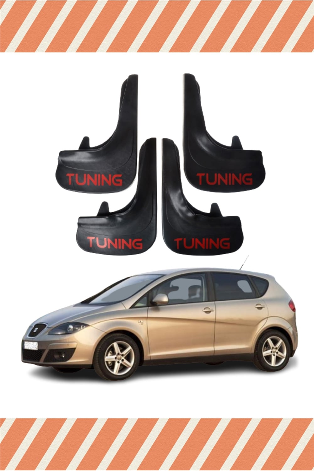 Seat Altea Tunıng Yazılı 4'Lü Tozluk Çamurluk Paçalık 