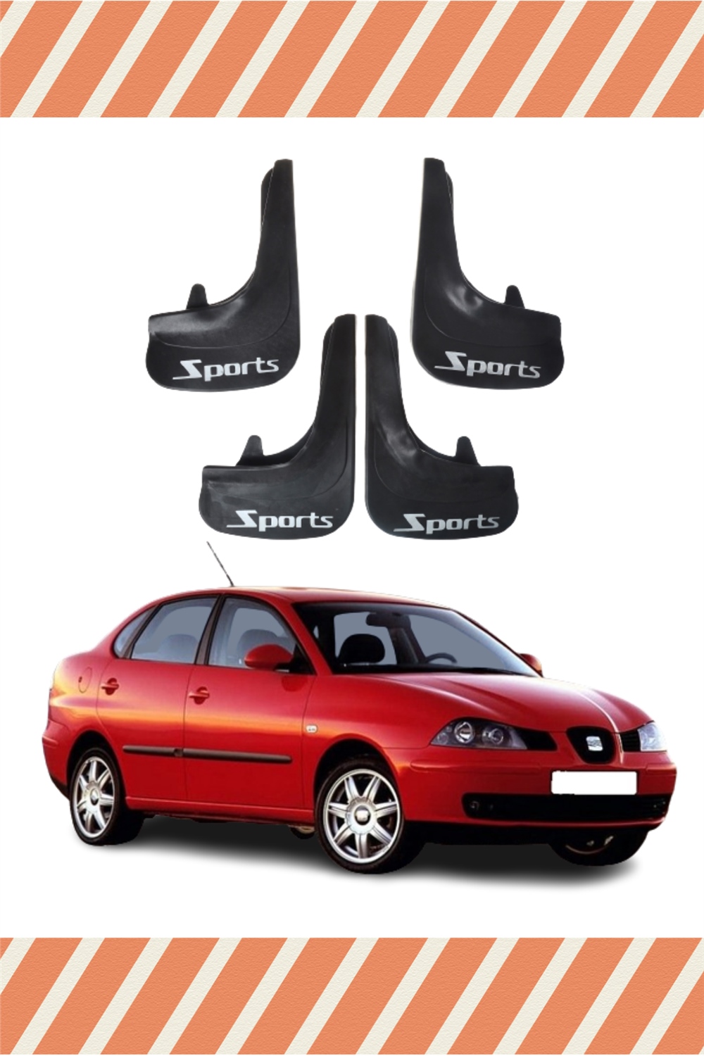 Seat Cordoba Sports Yazılı 4'Lü Tozluk Çamurluk Paçalık 