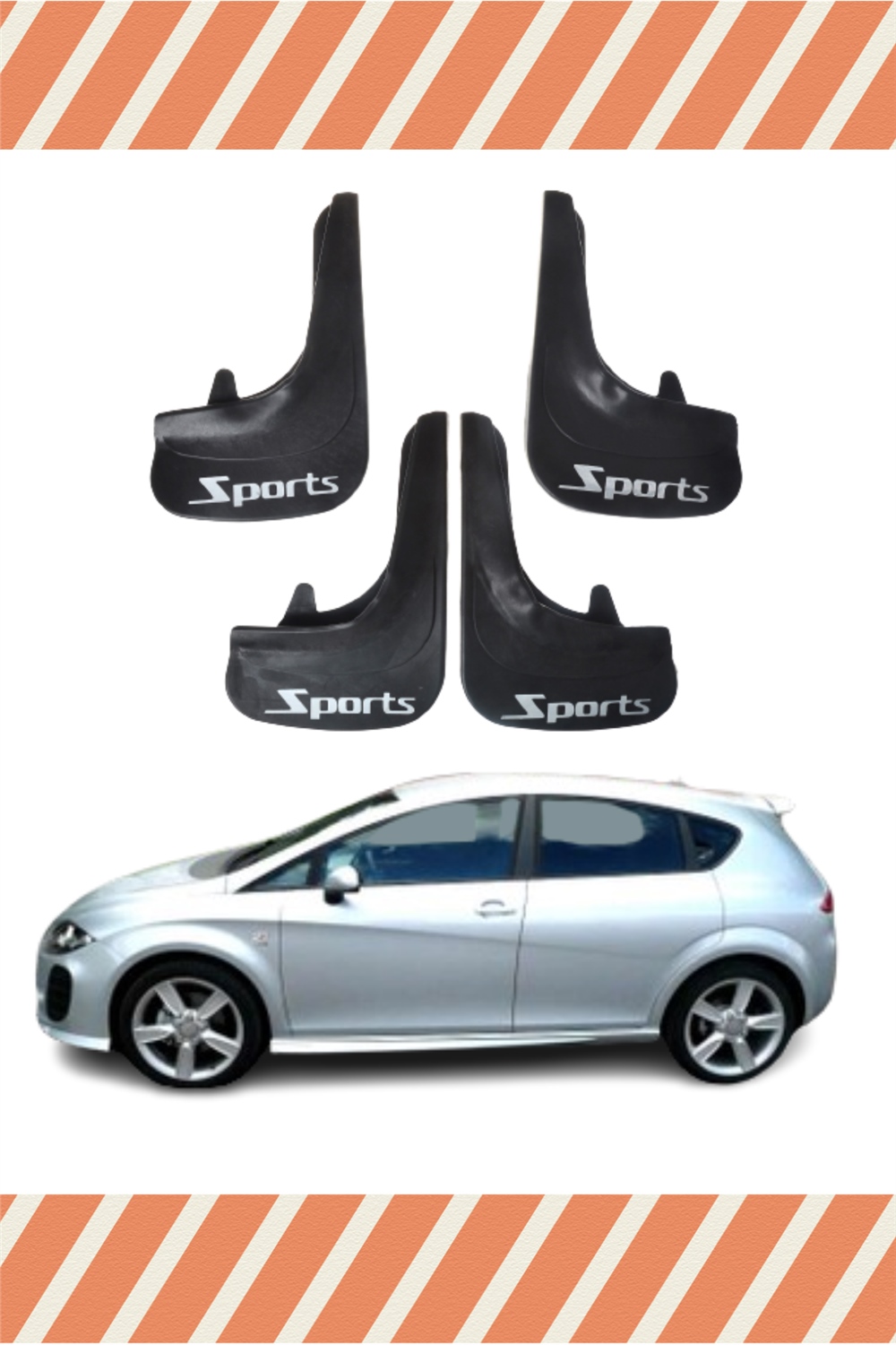 Seat Leon Sports Yazılı 4'Lü Tozluk Çamurluk Paçalık 