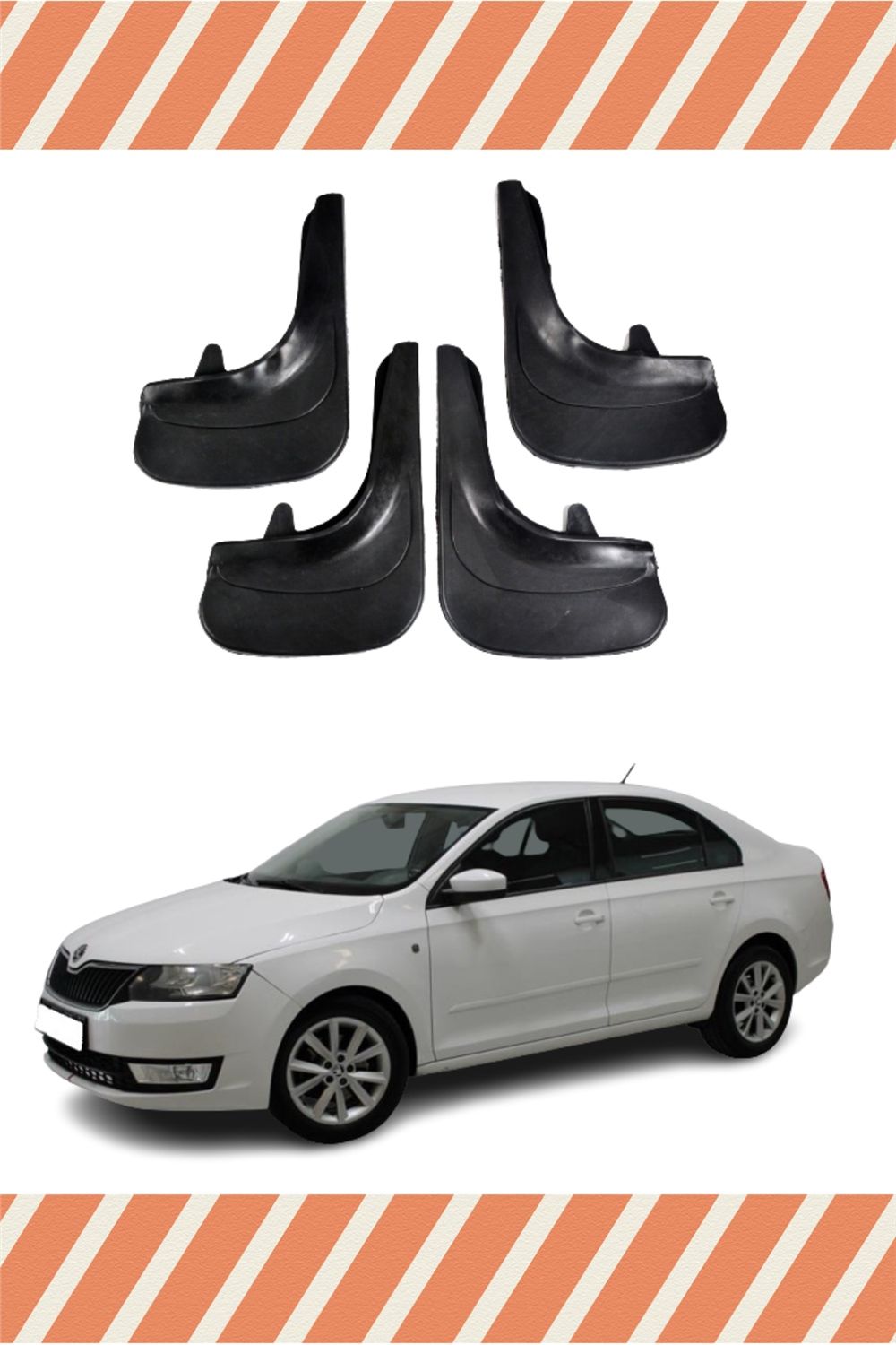 Skoda Rapid 4'Lü Tozluk Çamurluk Paçalık 