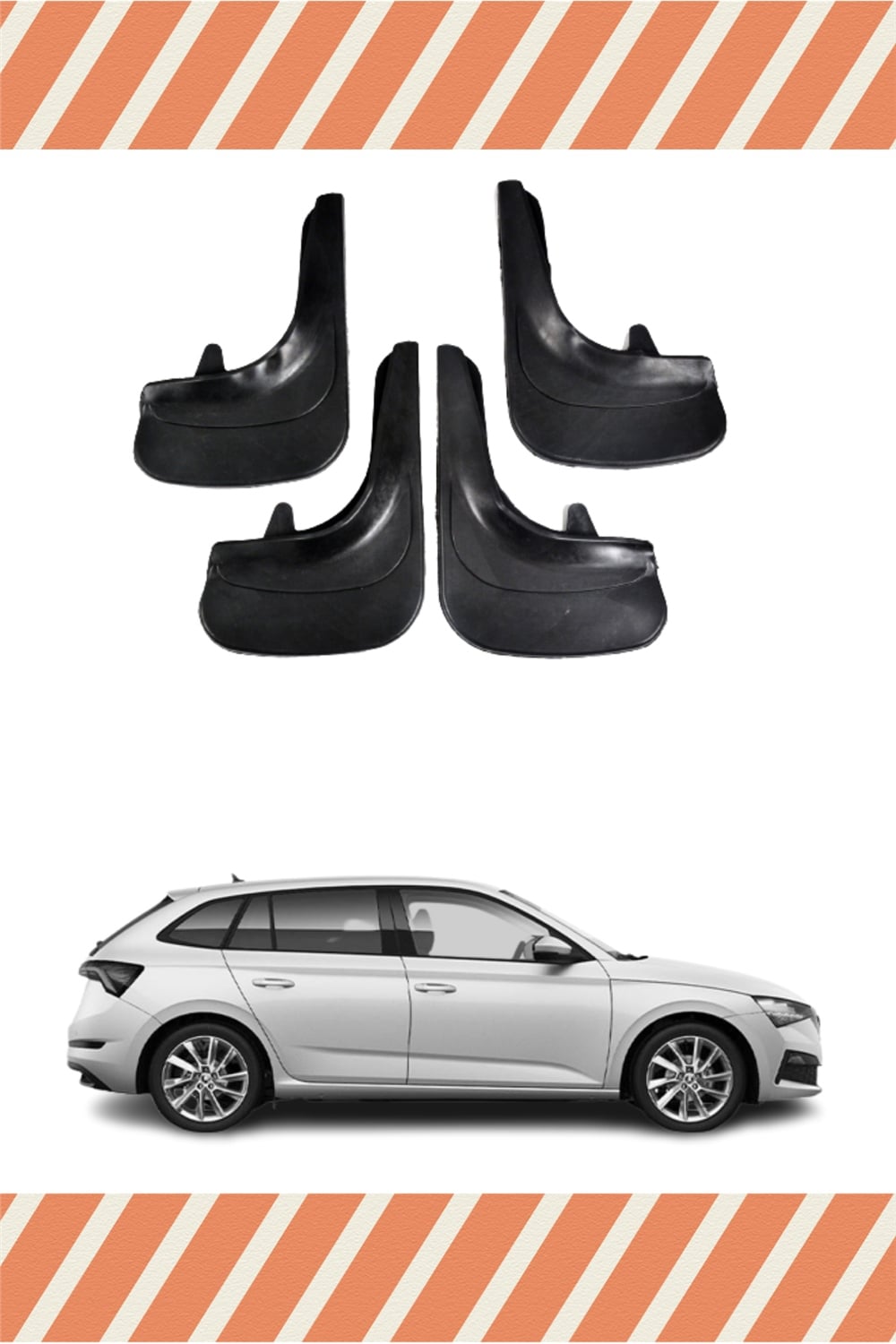 Skoda Scala 4'Lü Tozluk Çamurluk Paçalık 