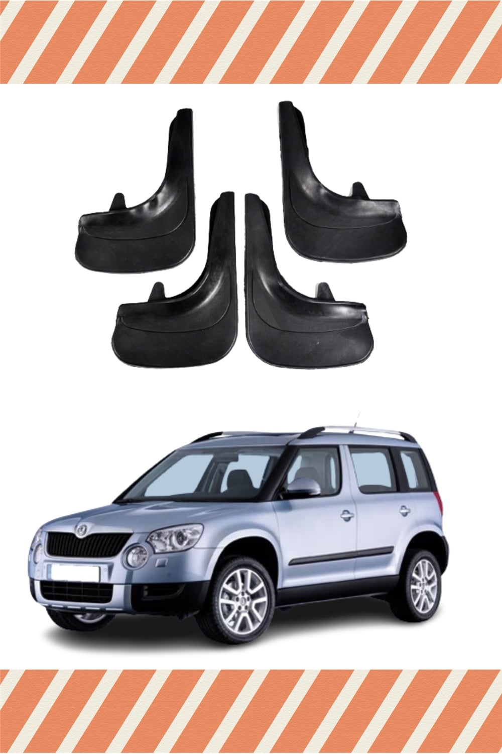 Skoda Yeti 4'Lü Tozluk Çamurluk Paçalık 