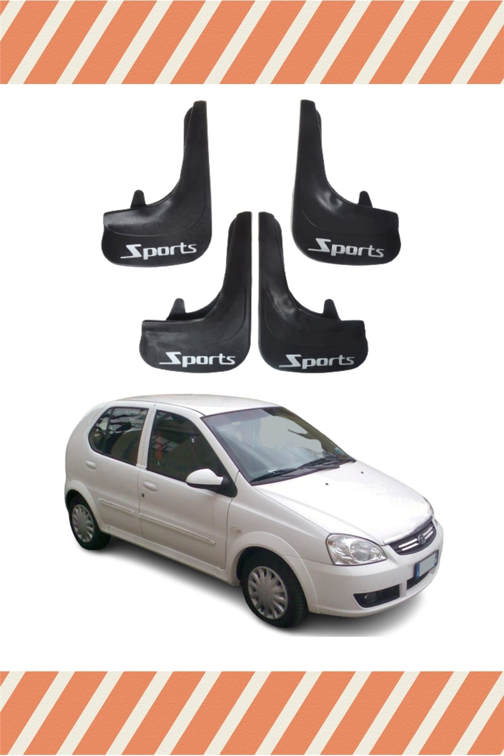 Tata İndica Sports Yazılı 4'Lü Tozluk Çamurluk Paçalık 