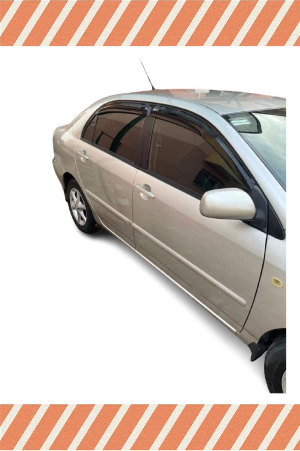 Toyota Corolla Sedan 2001-2007
 Modellerine Özel 4’Lü Mügen Tip Cam Rüzgarlığı