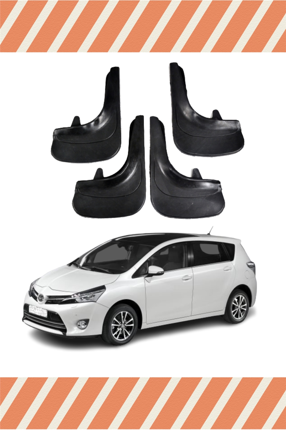 Toyota Verso 2010-2017 4'Lü Tozluk Çamurluk Paçalık 