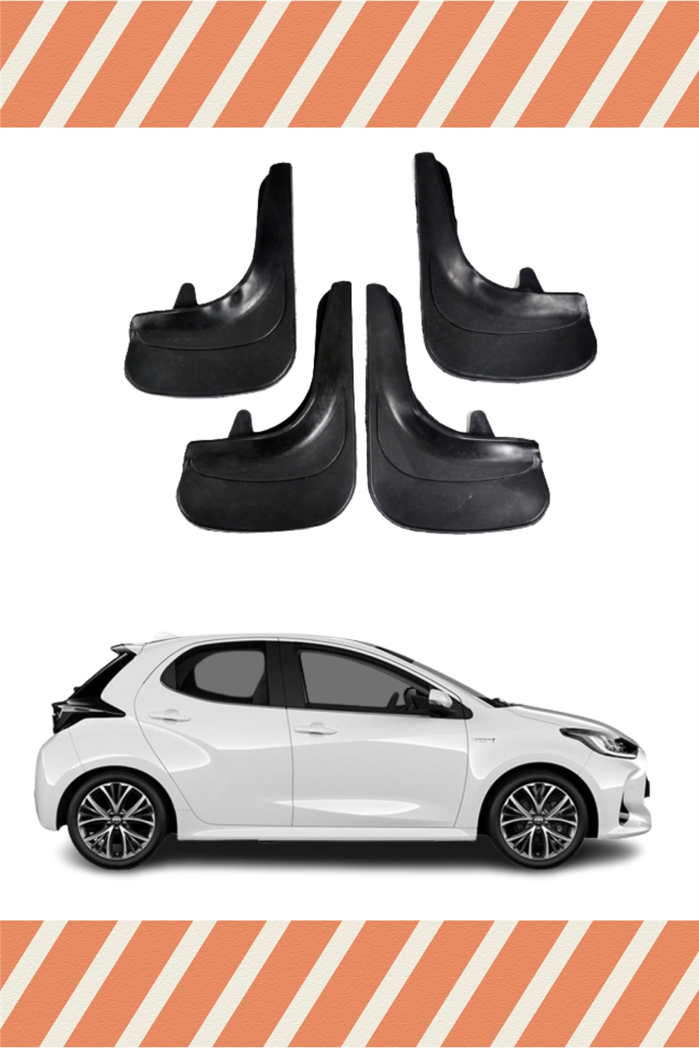 Toyota Yaris 4'Lü Tozluk Çamurluk Paçalık 