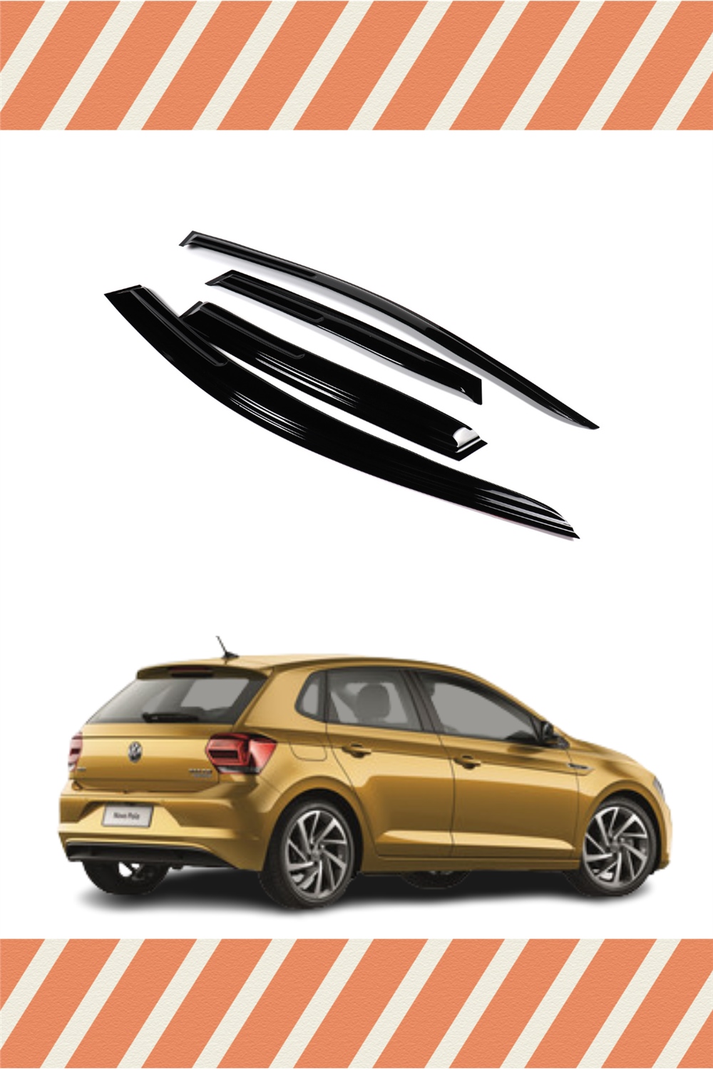 Volkswagen Polo Yeni Hb 2018 Ve Sonrası
 Modellerine Özel 4’Lü Mügen Tip Cam Rüzgarlığı