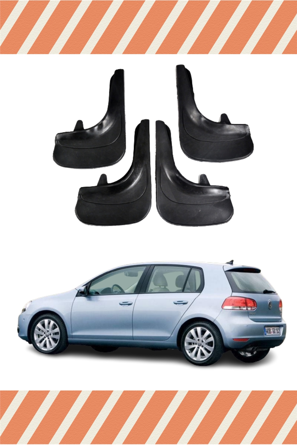 Volswagen Golf 6 4'Lü Tozluk Çamurluk Paçalık 