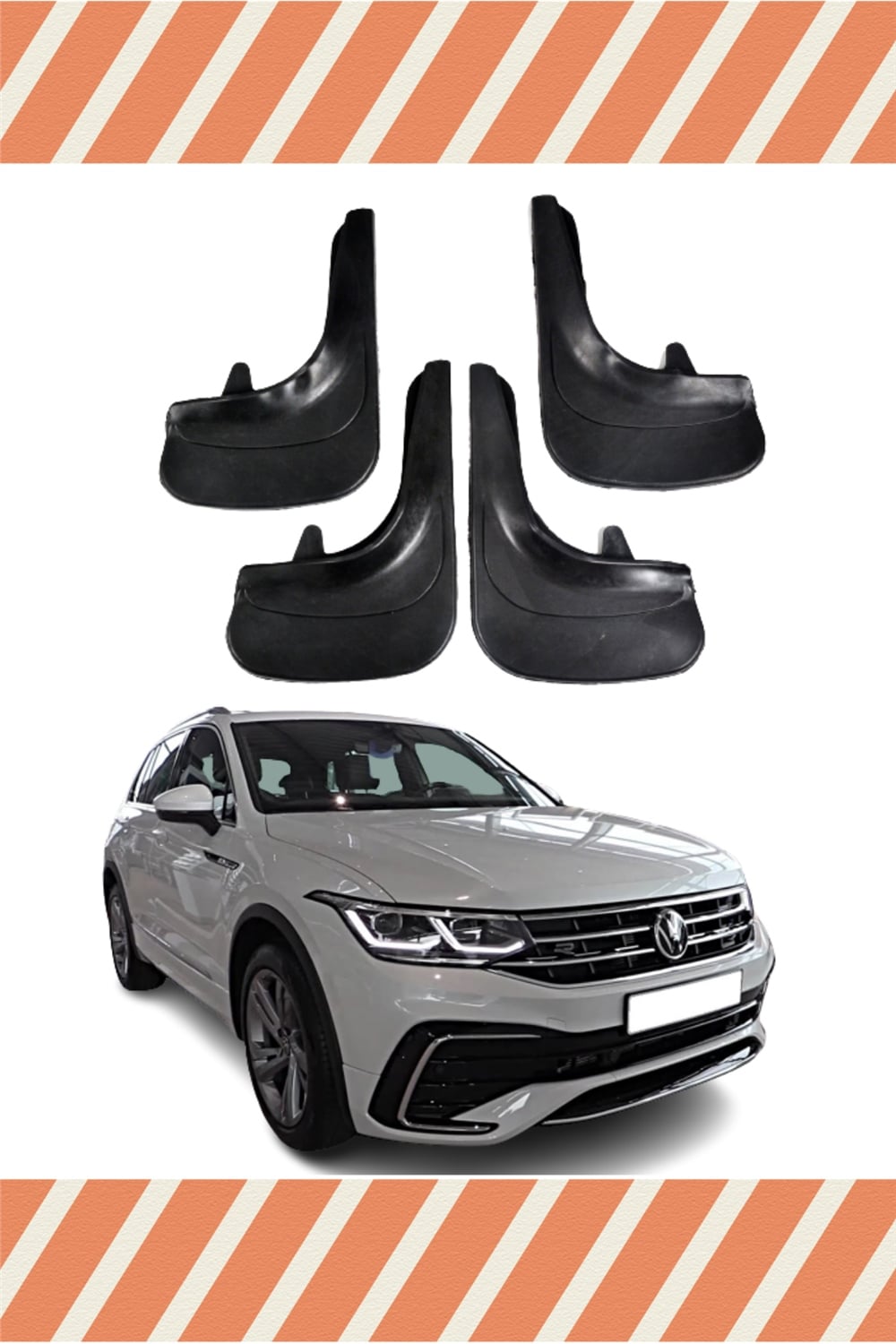 Volswagen Tiguan Tüm Kasalar 4'Lü Tozluk Çamurluk Paçalık 