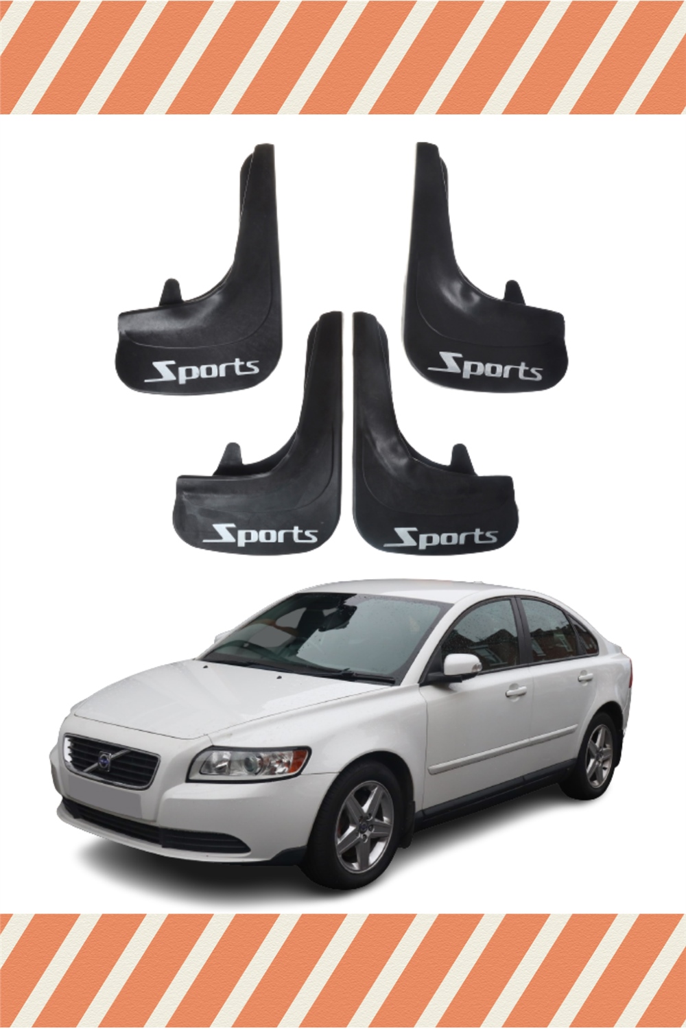 Volvo S 40 Sports Yazılı 4'Lü Tozluk Çamurluk Paçalık 