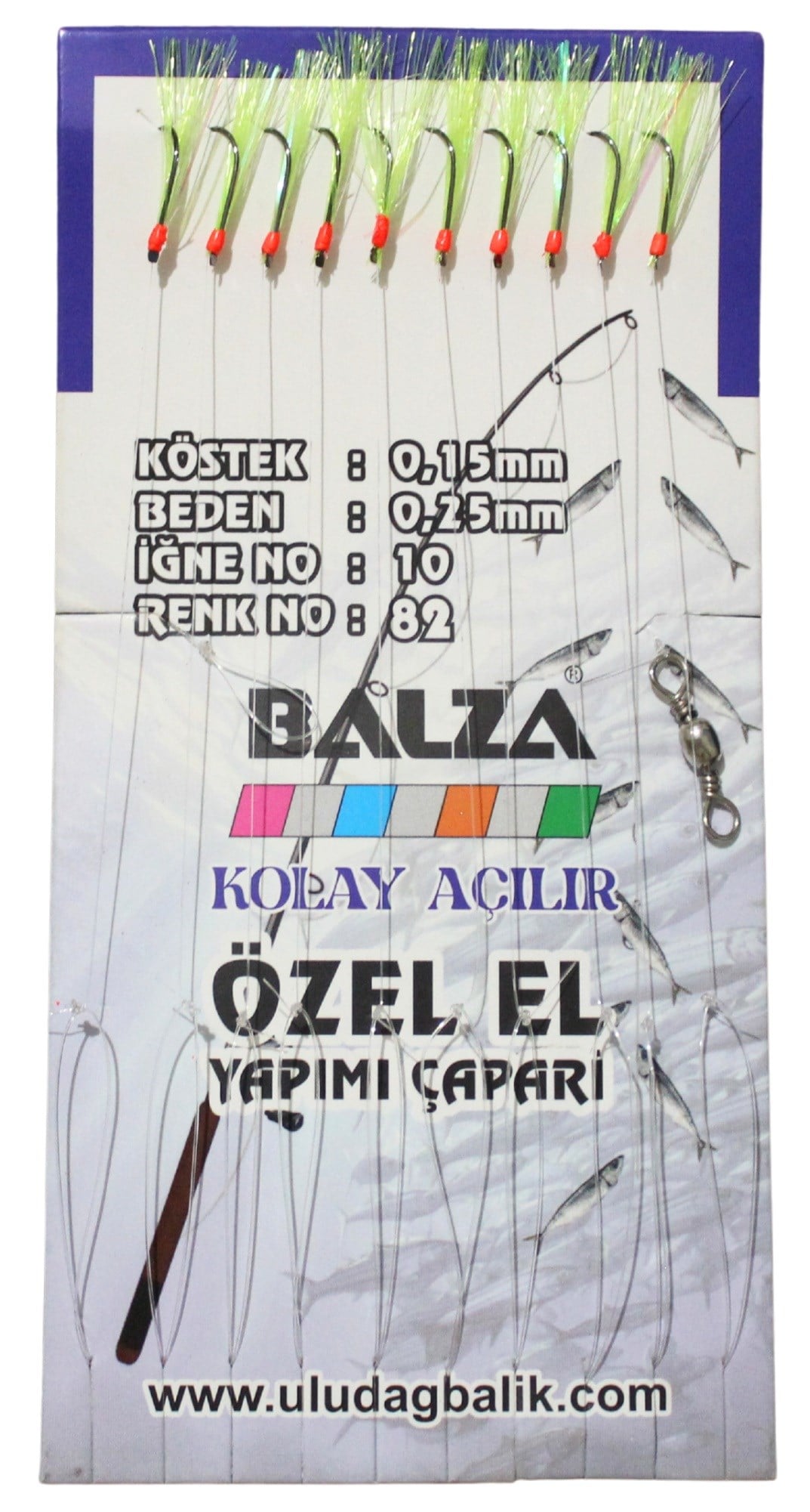 BALZA KARTELADA 10LU ÇAPARİ 82