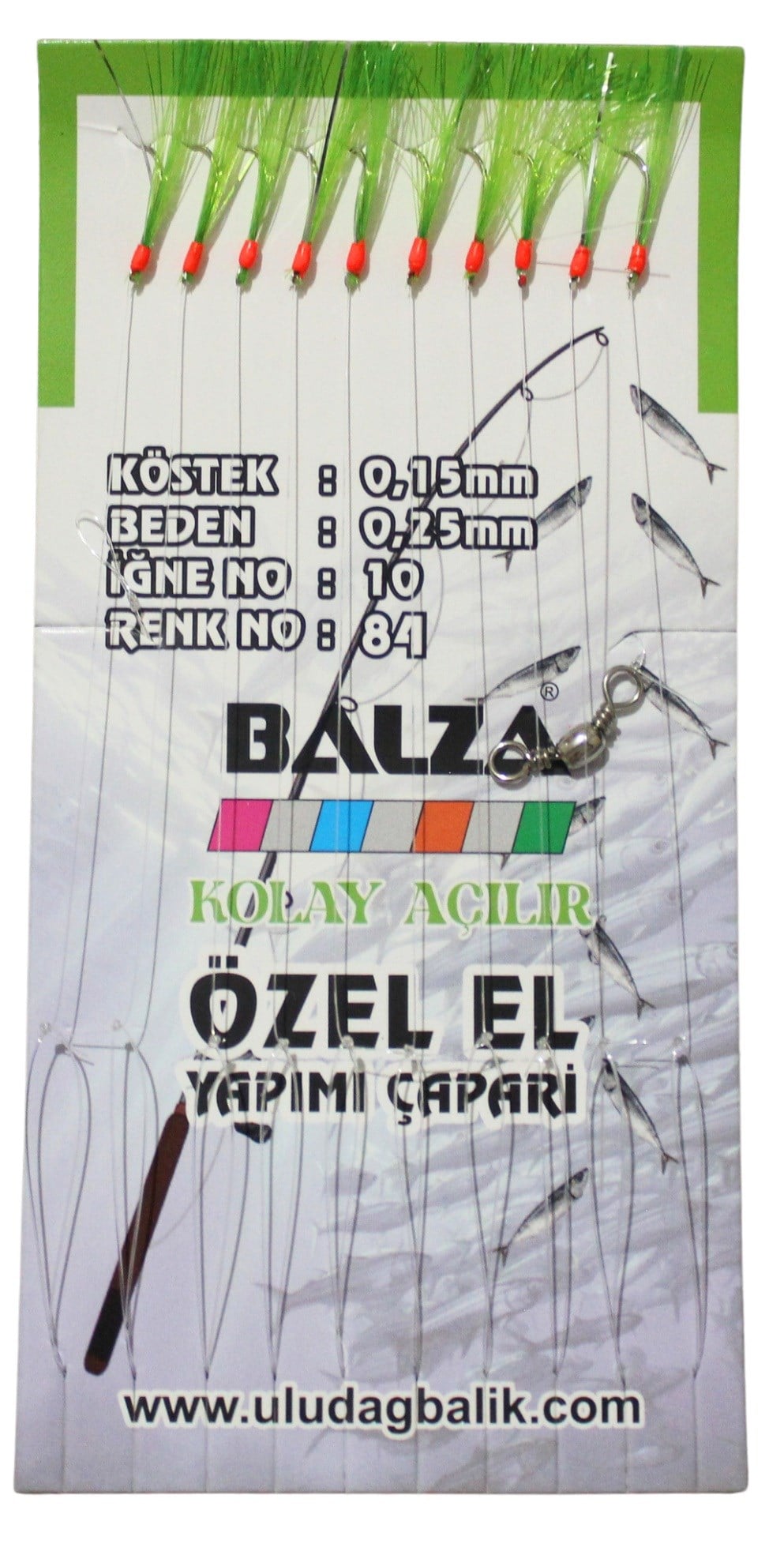 BALZA KARTELADA 10LU ÇAPARİ 84