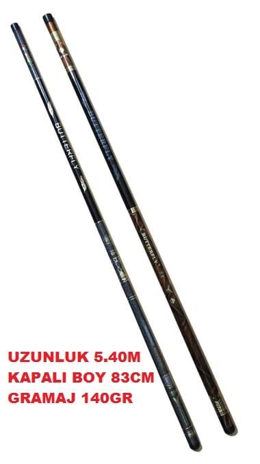 BUTTERFLY FULL KARBON HAFİF GRAMAJ KISA GÖL KAMIŞI