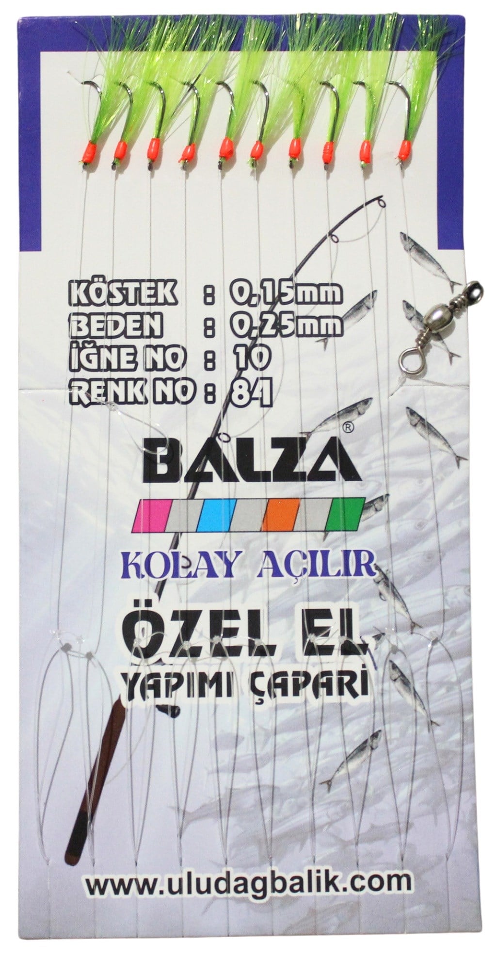 BALZA KARTELADA 10LU ÇAPARİ 84