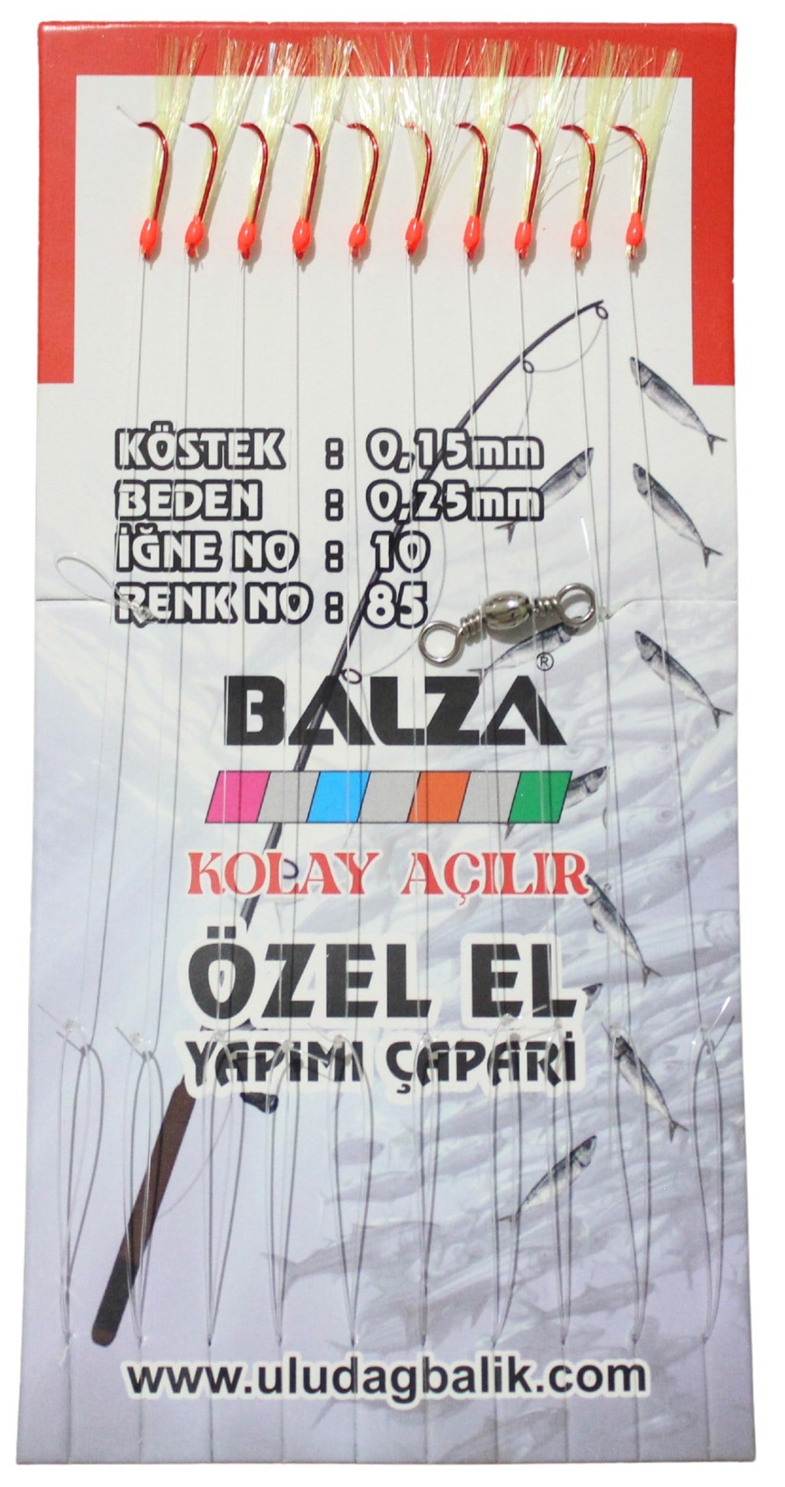 BALZA KARTELADA 10LU ÇAPARİ 85