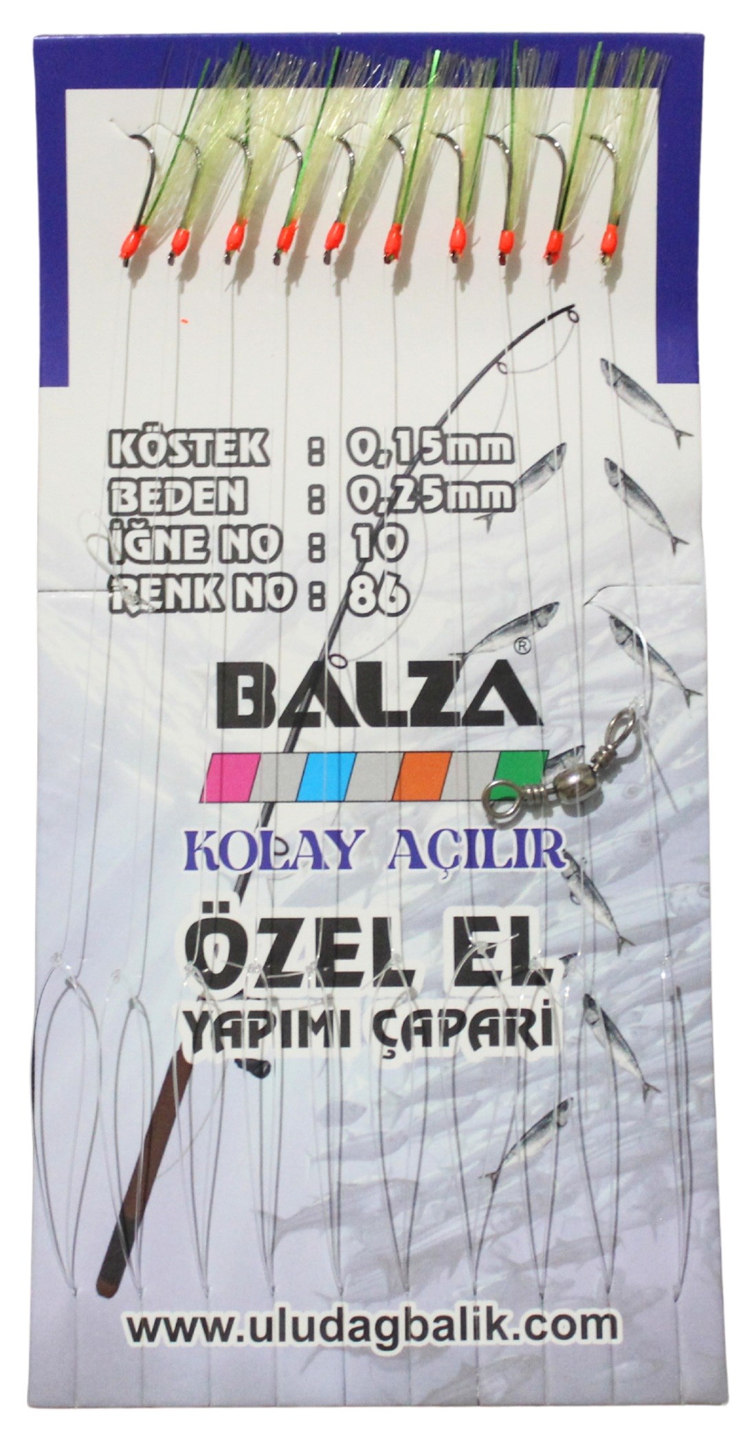 BALZA KARTELADA 10LU ÇAPARİ 86