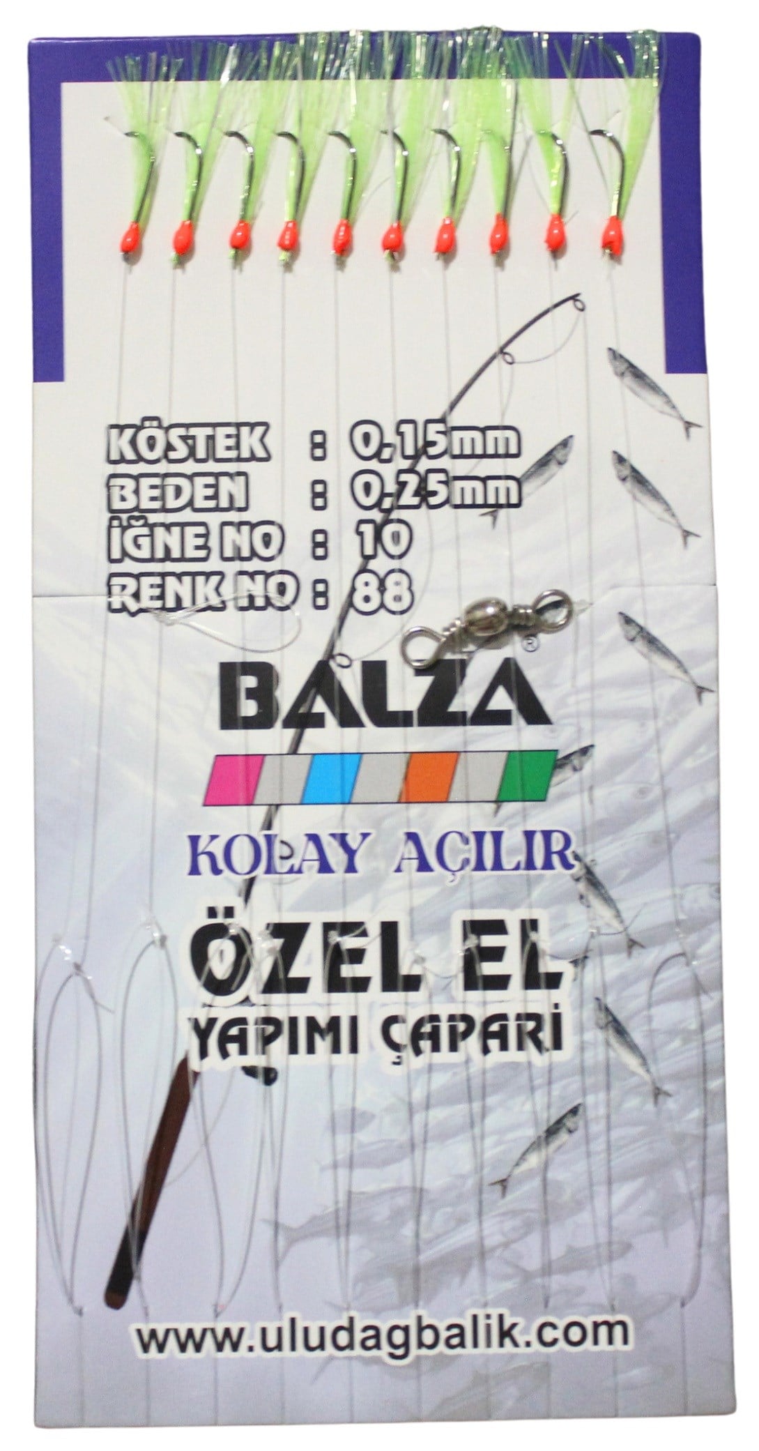 BALZA KARTELADA 10LU ÇAPARİ 88