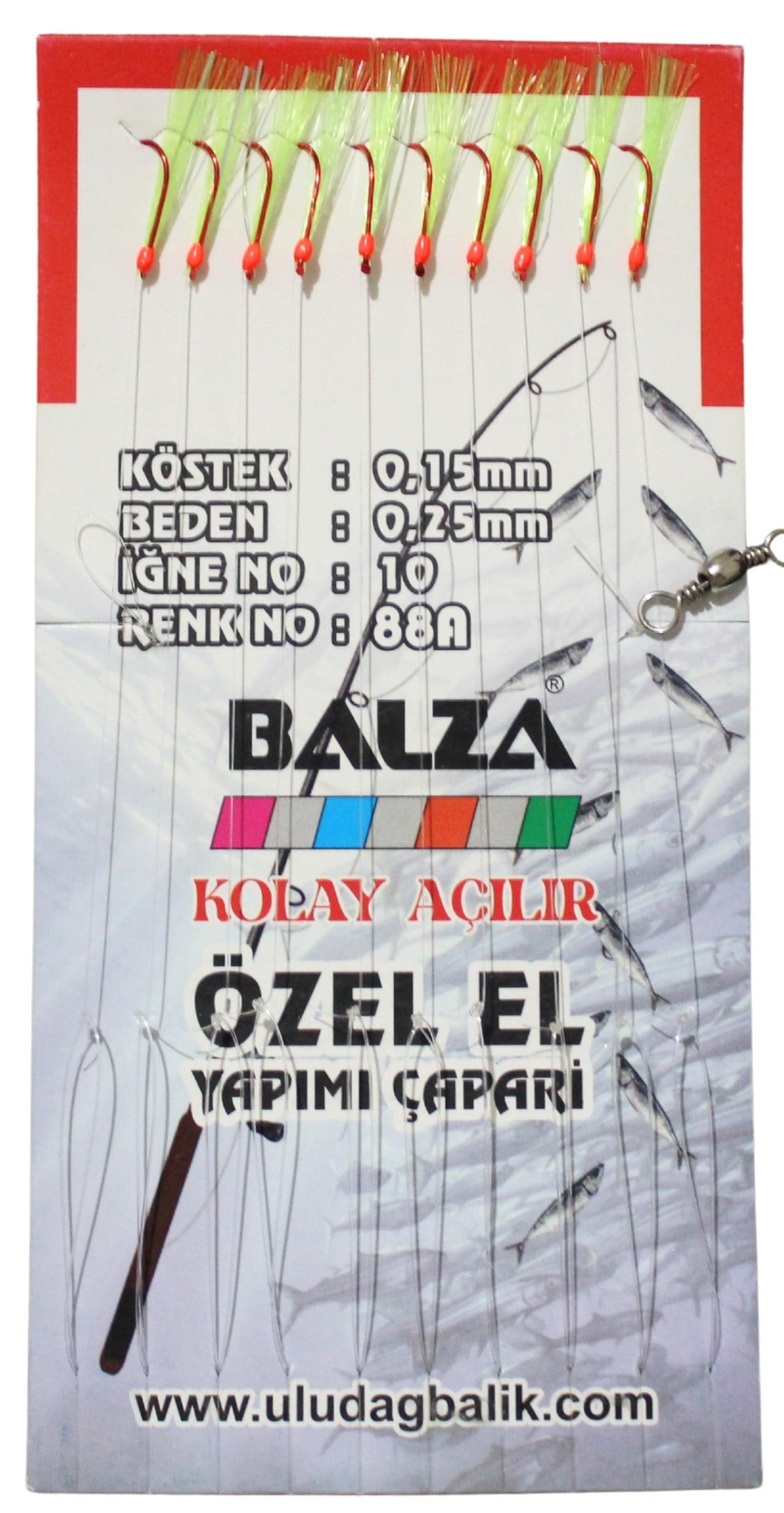 BALZA KARTELADA 10LU ÇAPARİ 88A