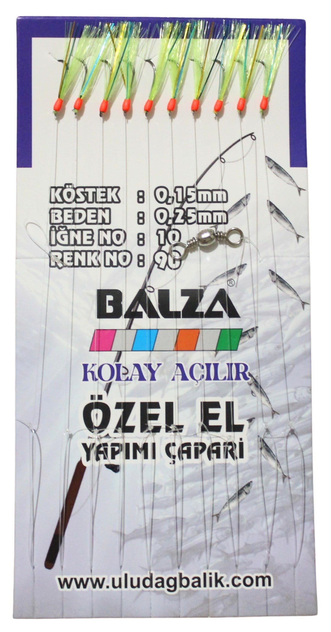 BALZA KARTELADA 10LU ÇAPARİ 90