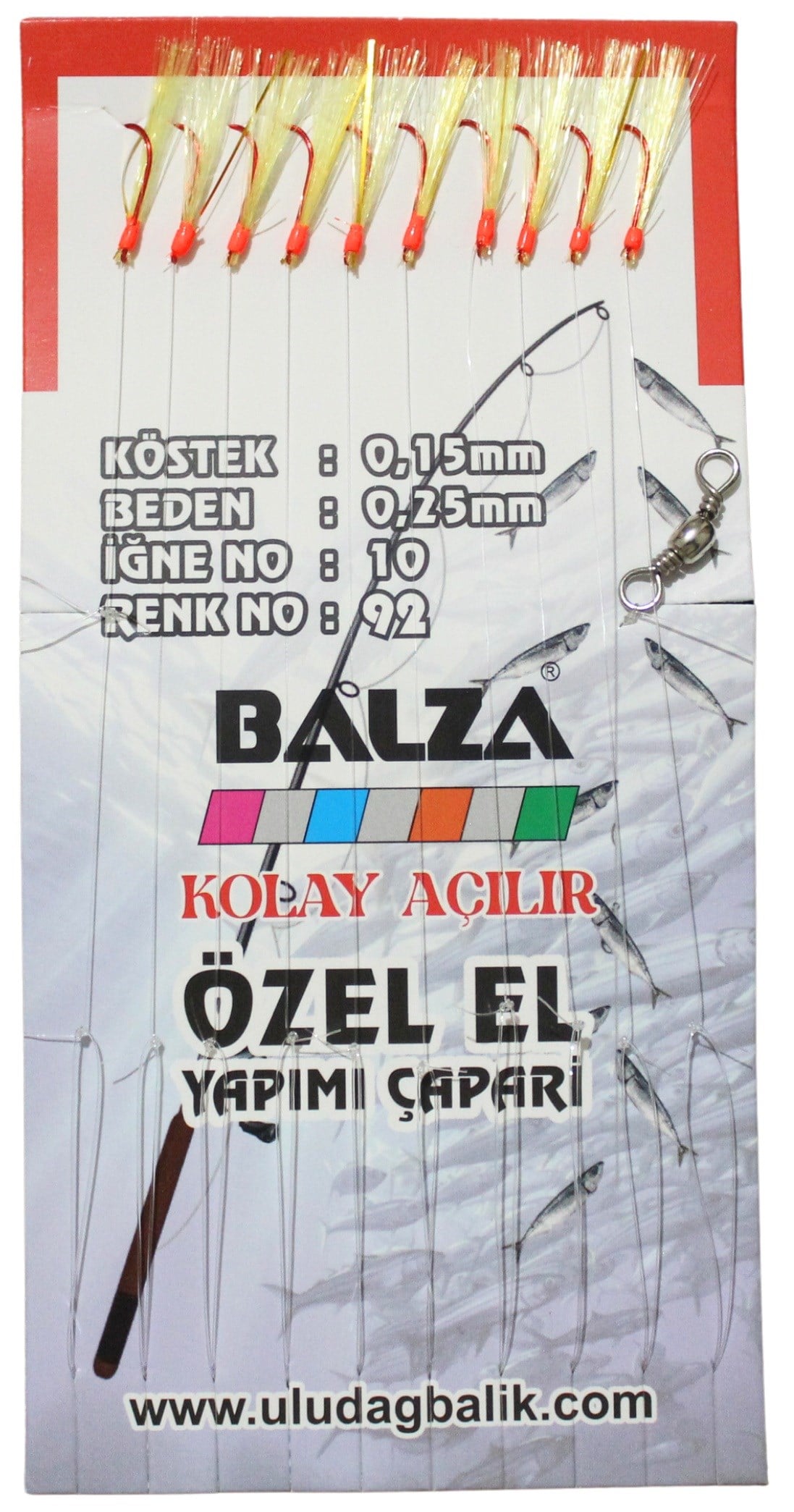 BALZA KARTELADA 10LU ÇAPARİ 92
