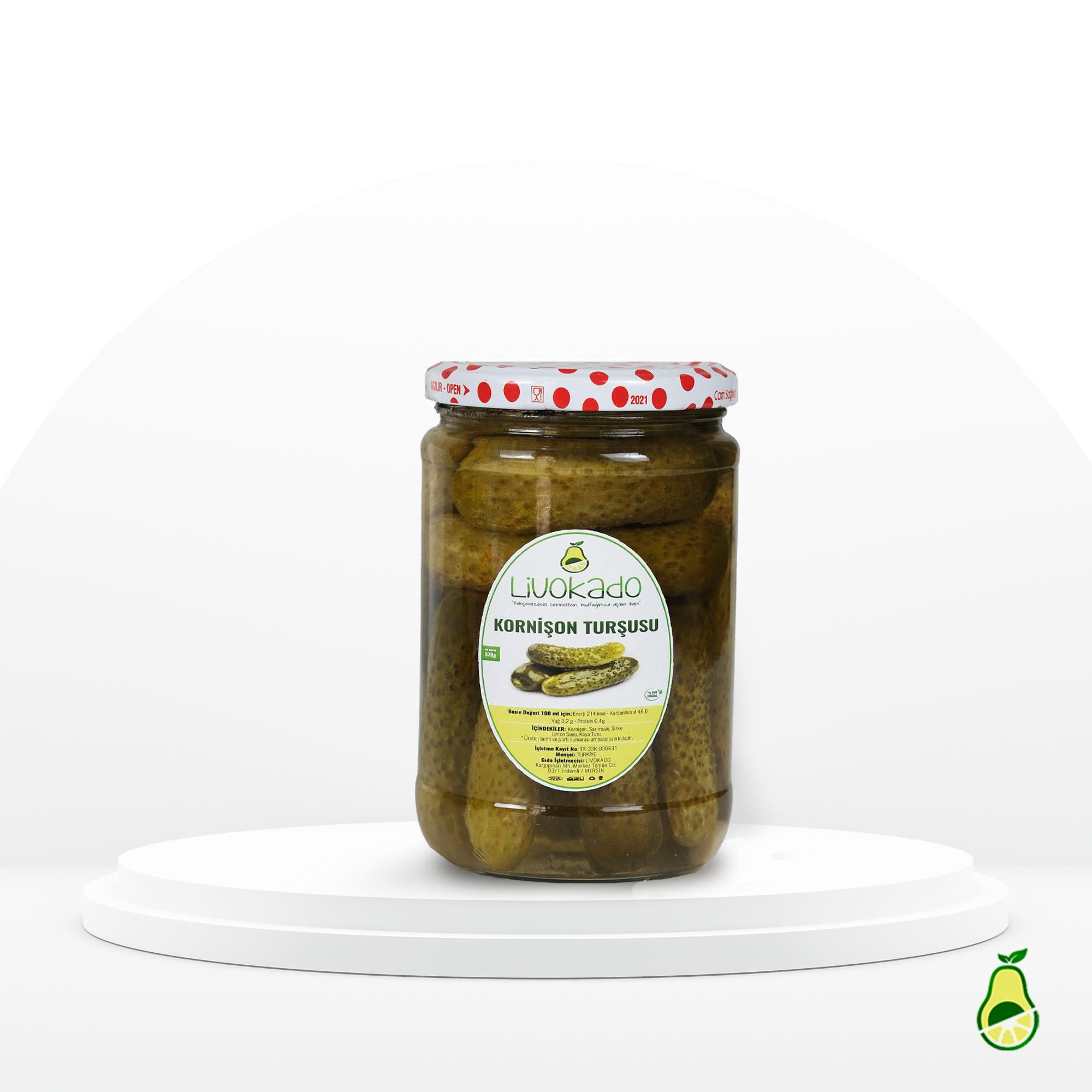 Turşu ÇeşitleriLİVOKADOKORNİŞON TURŞUSU