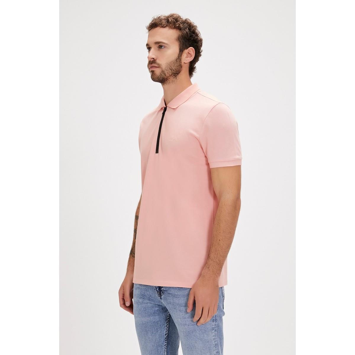 Bad Bear Cord Polo Yaka Pembe Erkek Tişört