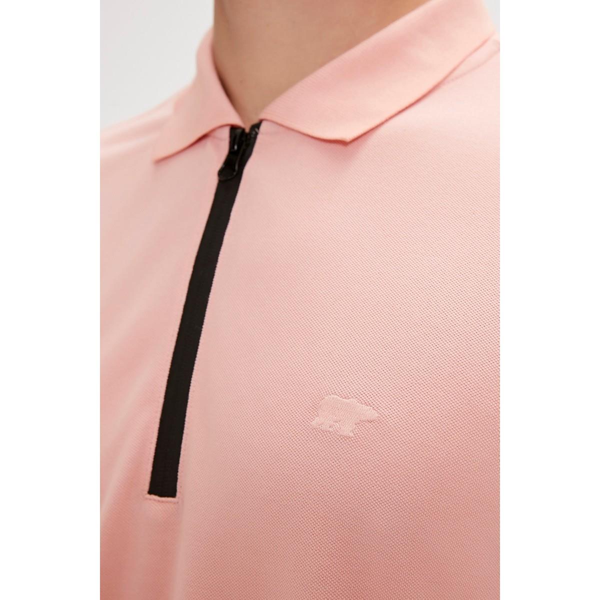 Bad Bear Cord Polo Yaka Pembe Erkek Tişört