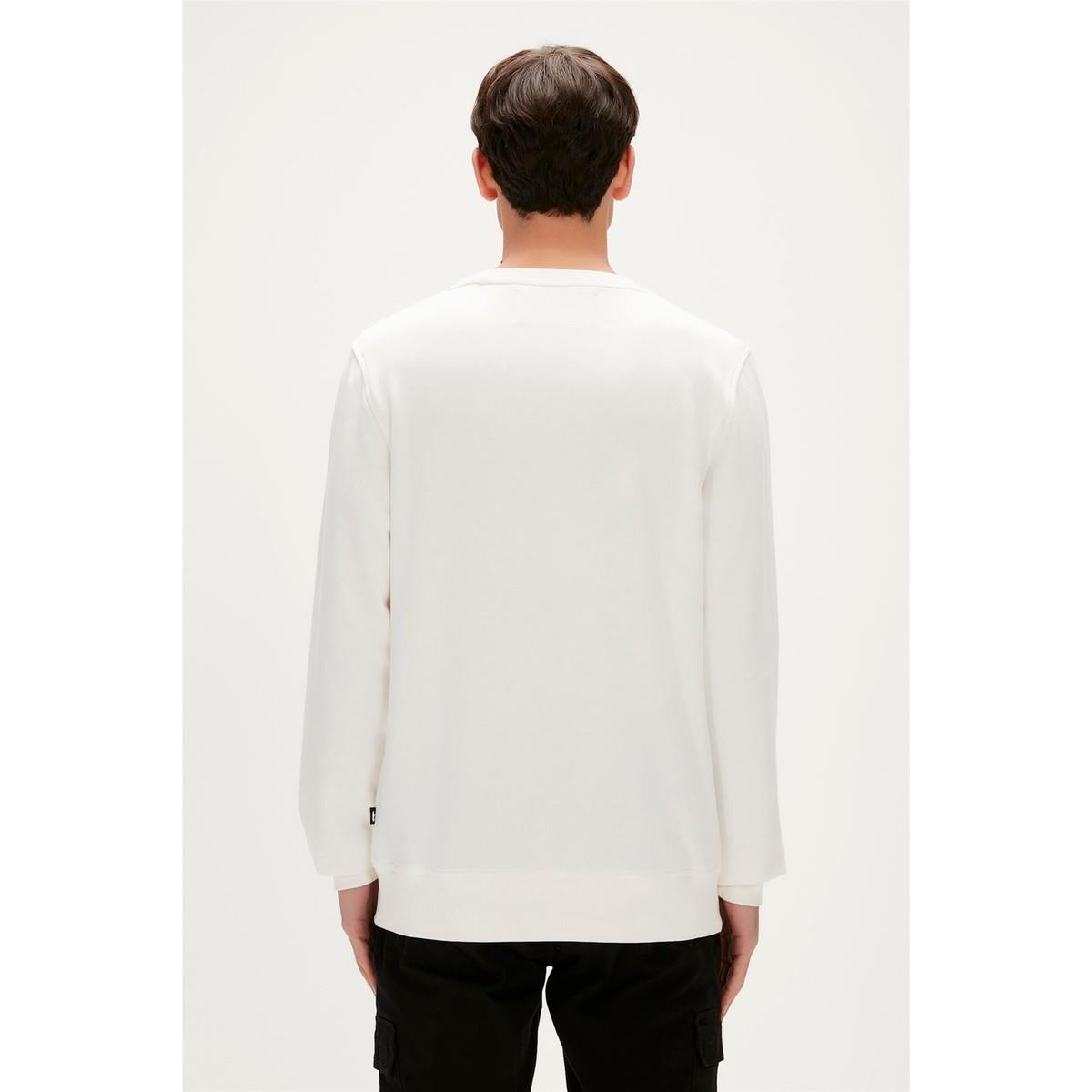 Bad Bear Crayon Crewneck Off-White Beyaz Erkek Sweatshirt