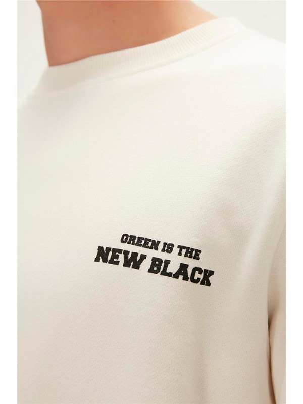 Bad Bear CRAYON CREWNECK OFF-WHITE Sweatshirt