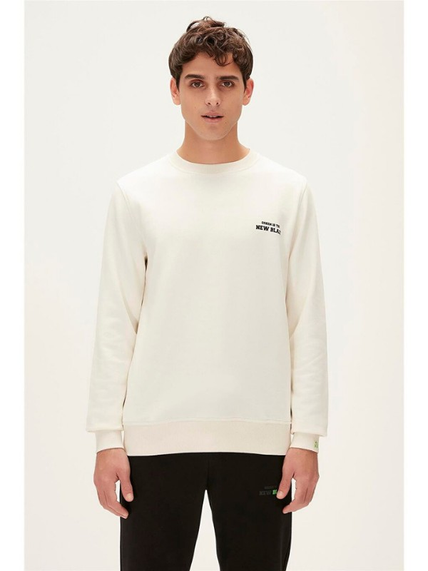 Bad Bear CRAYON CREWNECK OFF-WHITE Sweatshirt