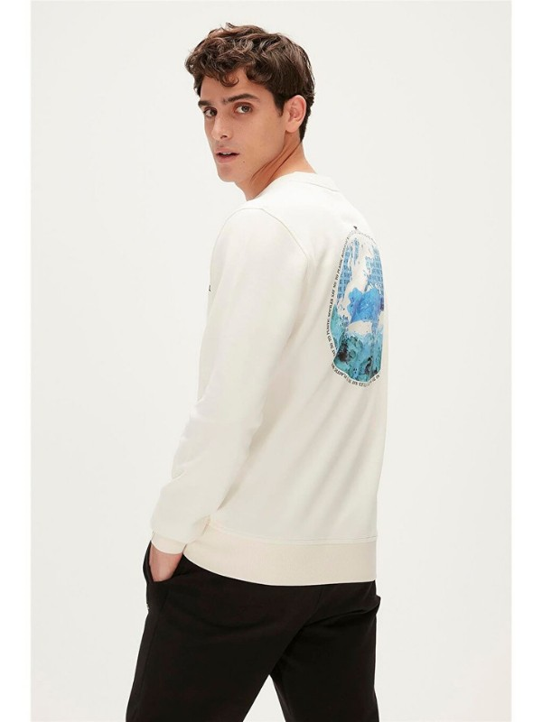 Bad Bear CRAYON CREWNECK OFF-WHITE Sweatshirt