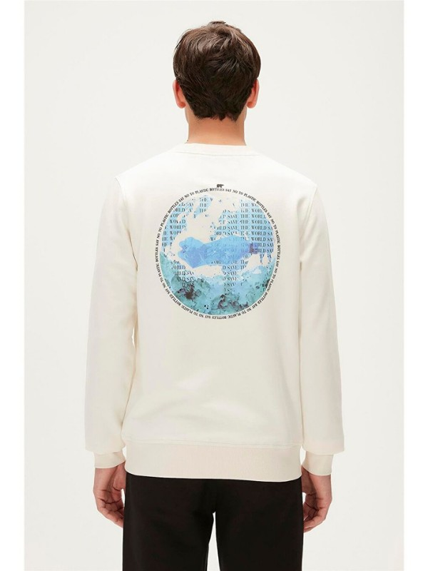 Bad Bear CRAYON CREWNECK OFF-WHITE Sweatshirt