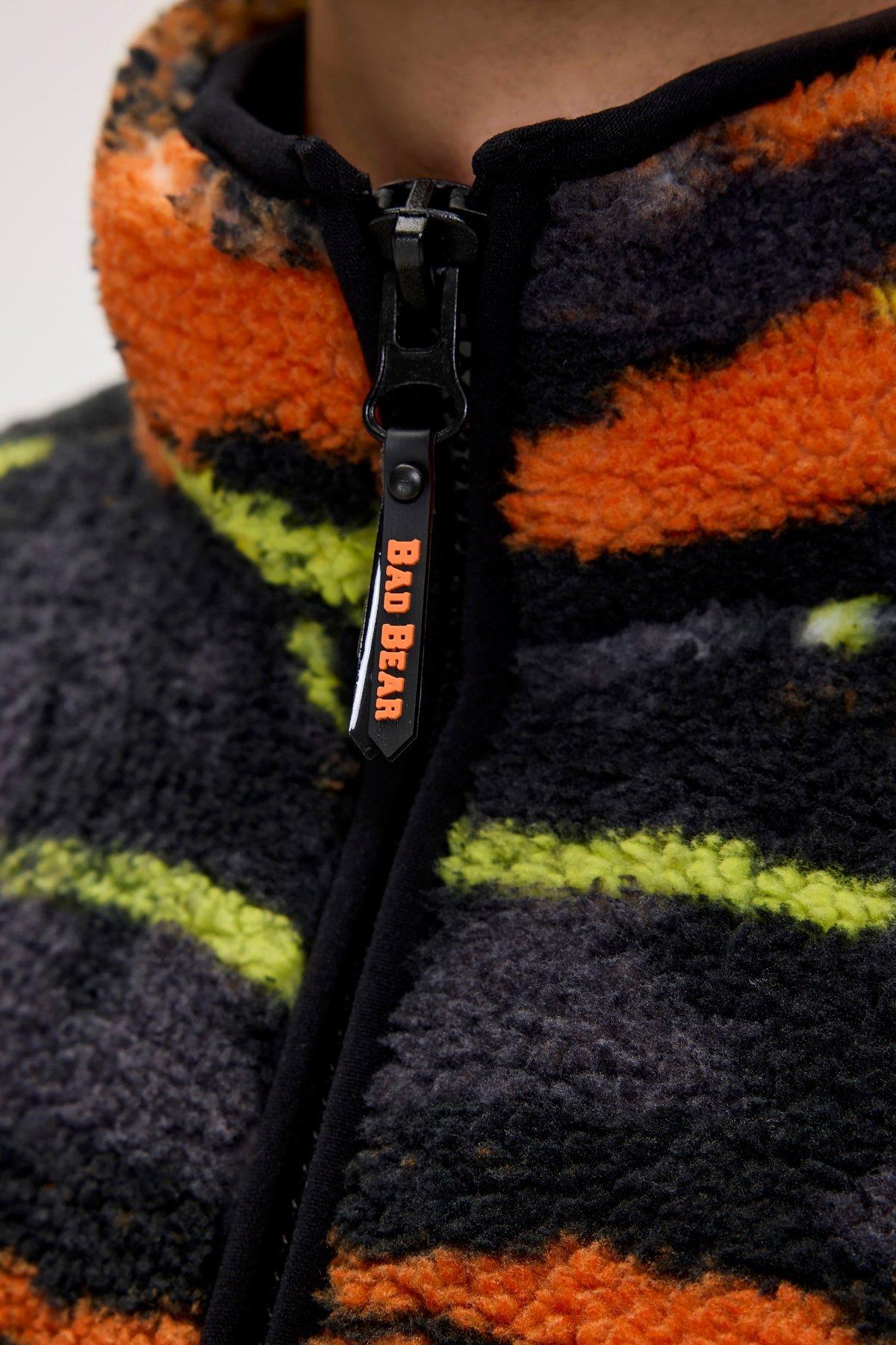 Bad Bear Full-Zip Polar Sweatshirt Vernon Siyah