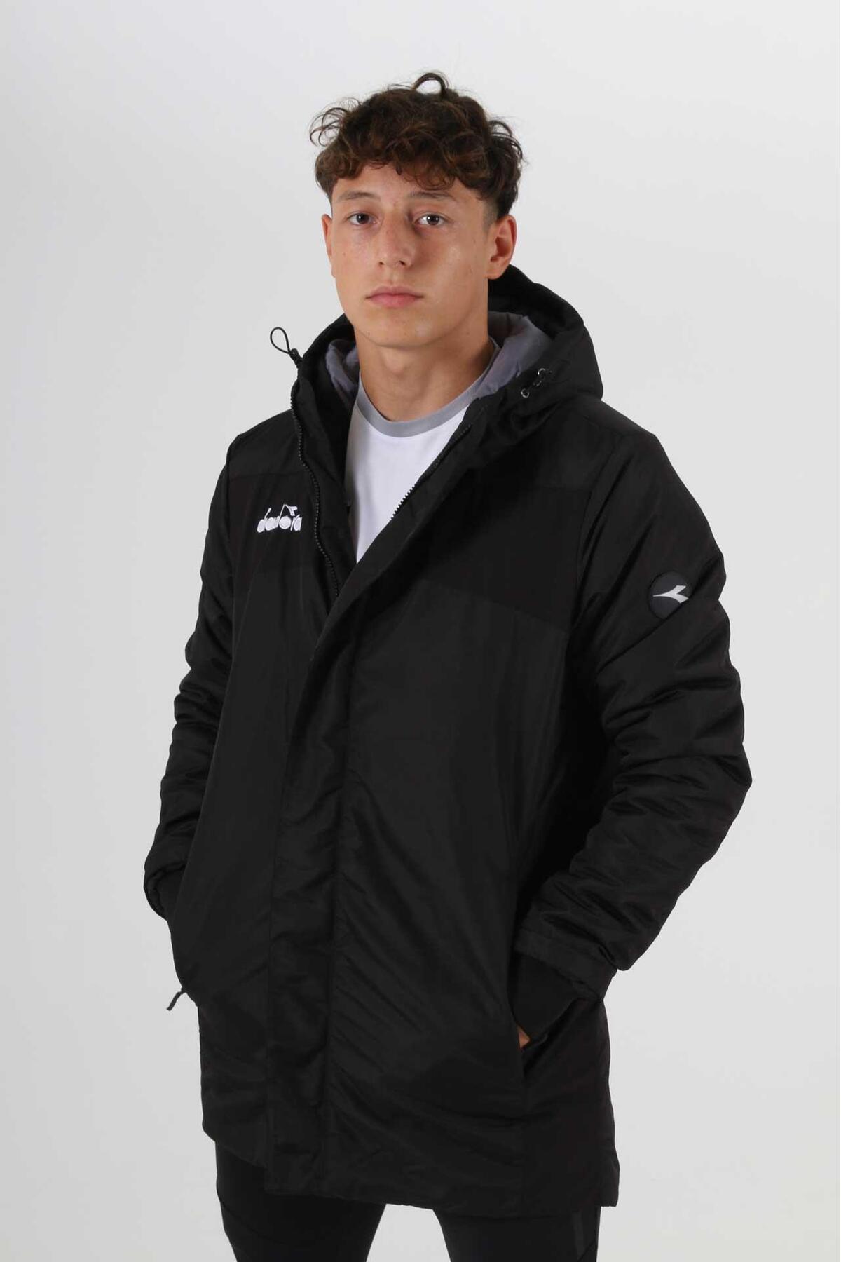Diadora Forza Anorak Uzun Mont Siyah