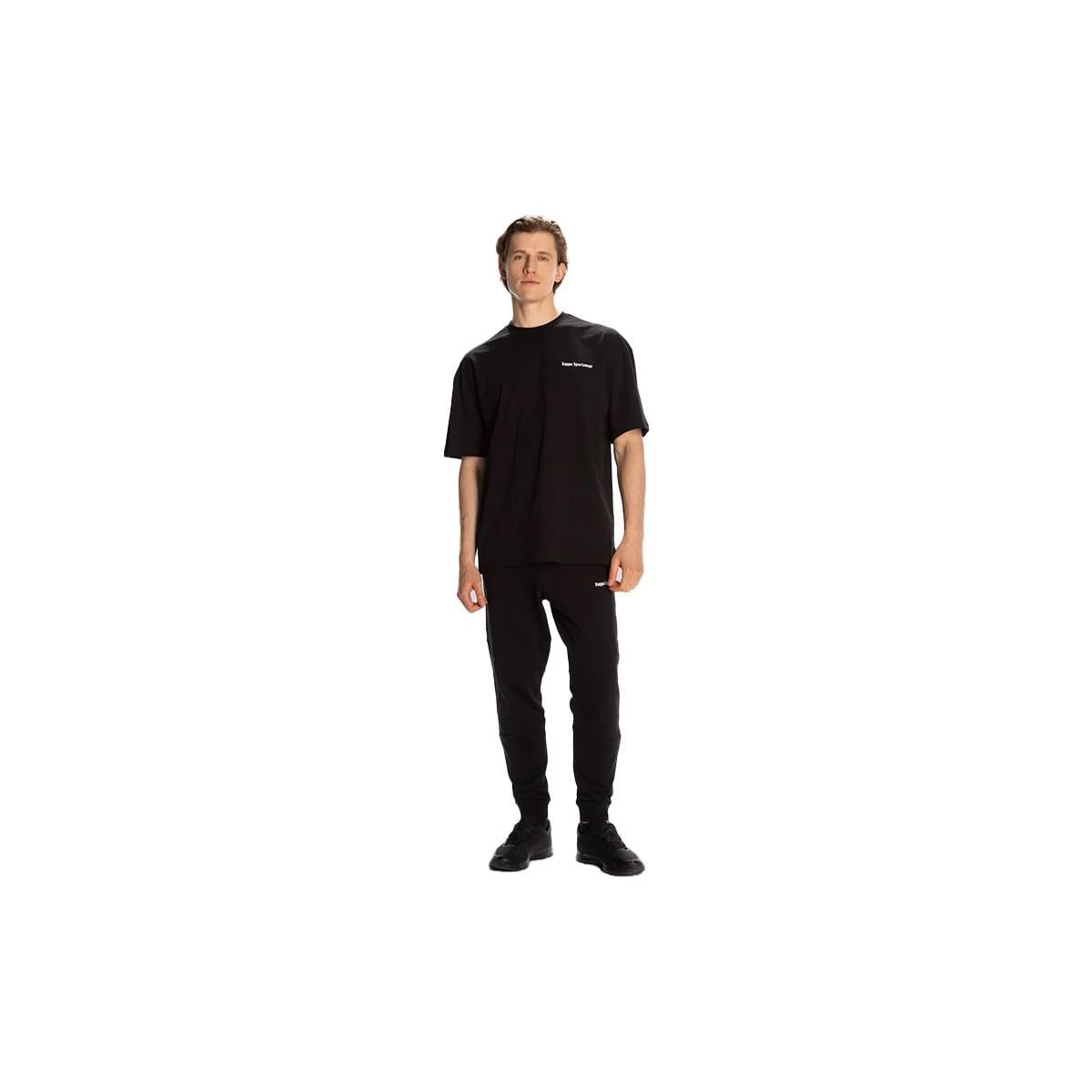 Kappa Authentic Dan Erkek Siyah Regular Fit Tişört