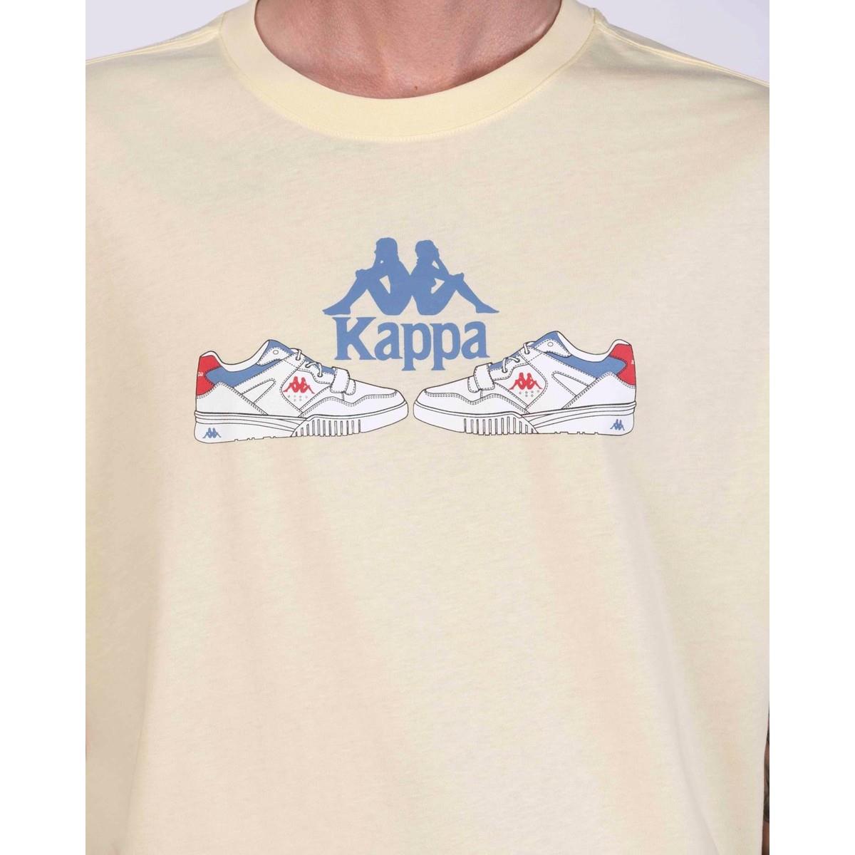 Kappa Authentic Taster Erkek Sarı Regular Fit Tişört