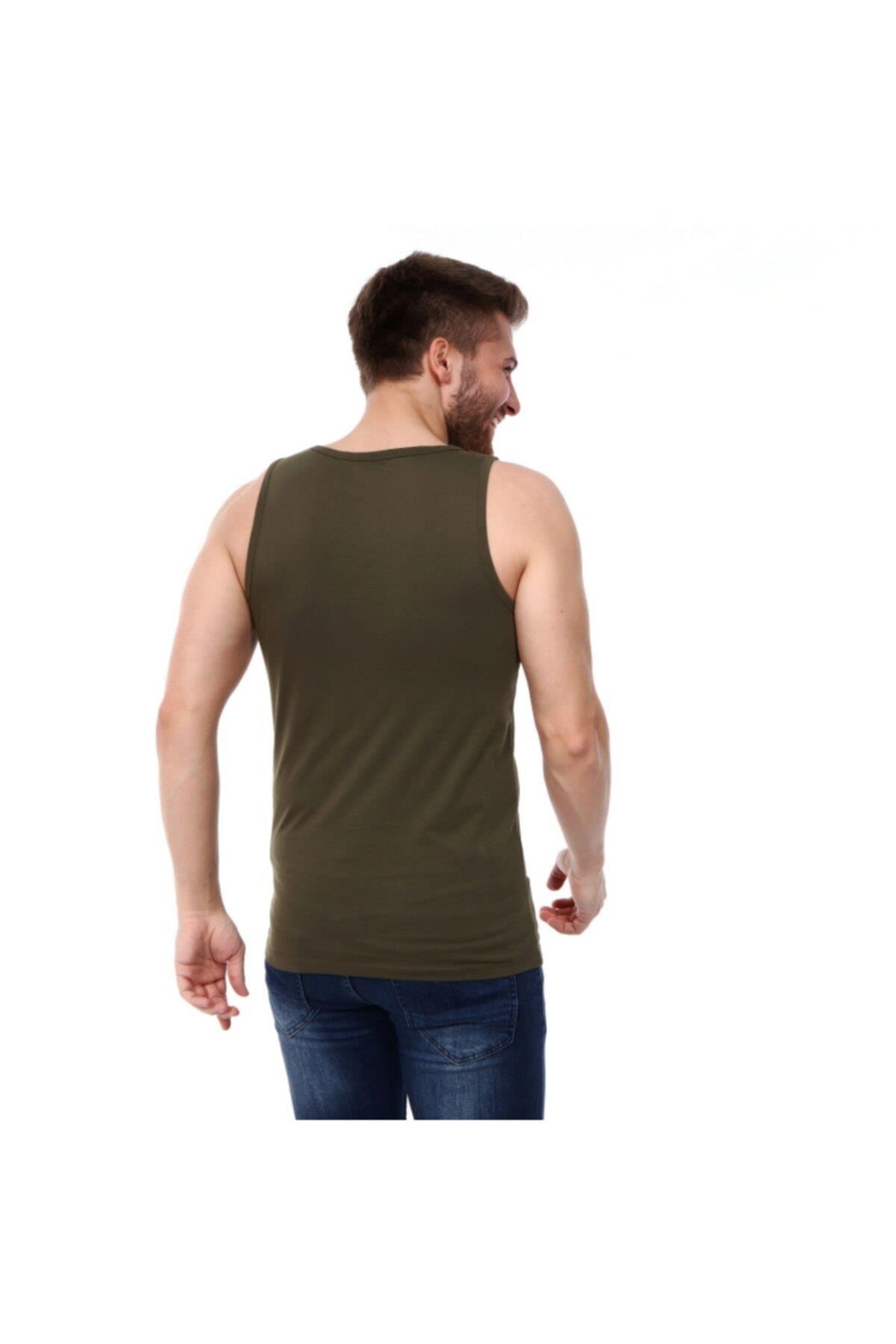 Kappa Erkek Kolsuz T-shirt Gatan Haki