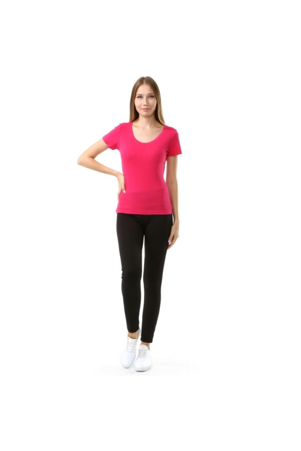 Kappa Kadın Basic T-shirt Elvo Fuşya