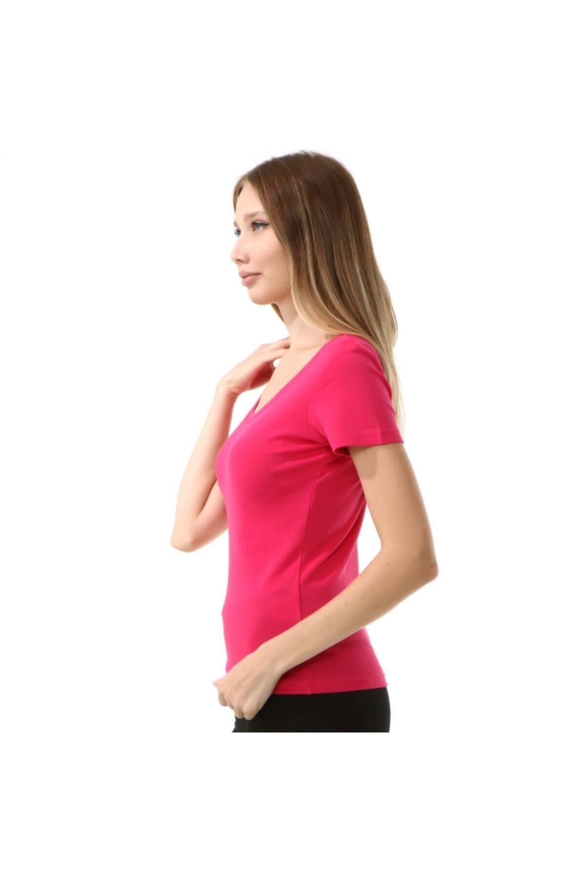 Kappa Kadın Basic T-shirt Elvo Fuşya