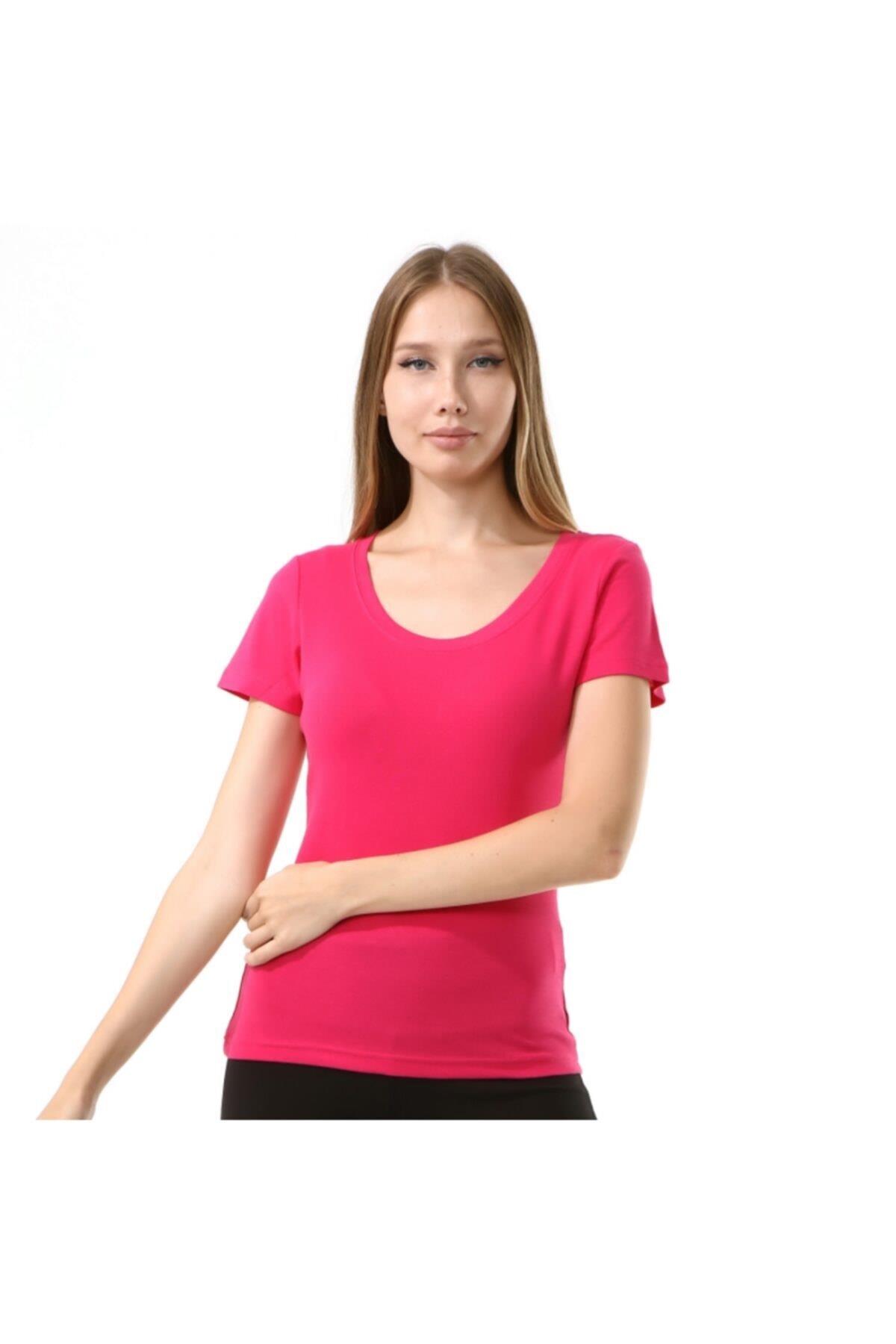 Kappa Kadın Basic T-shirt Elvo Fuşya