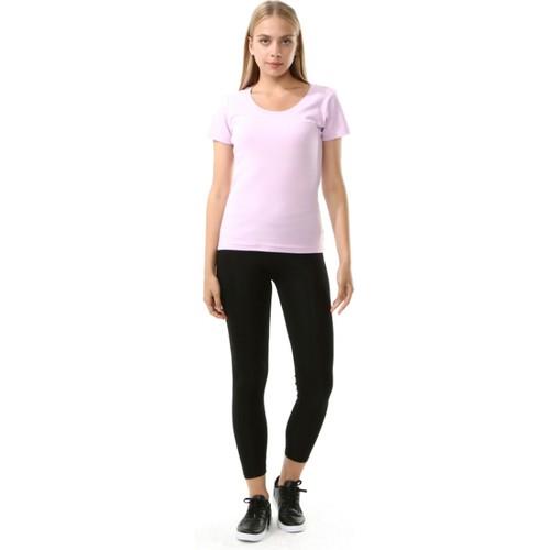 Kappa Kadın Basic T-Shirt Elvo Lila
