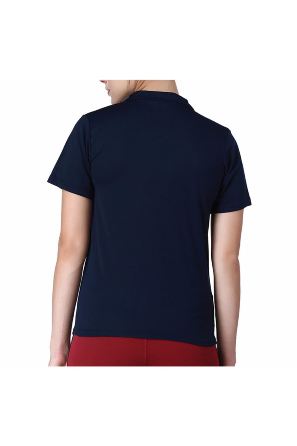 Kappa Kadın Lacivert Polo Slim Fit T-shirt