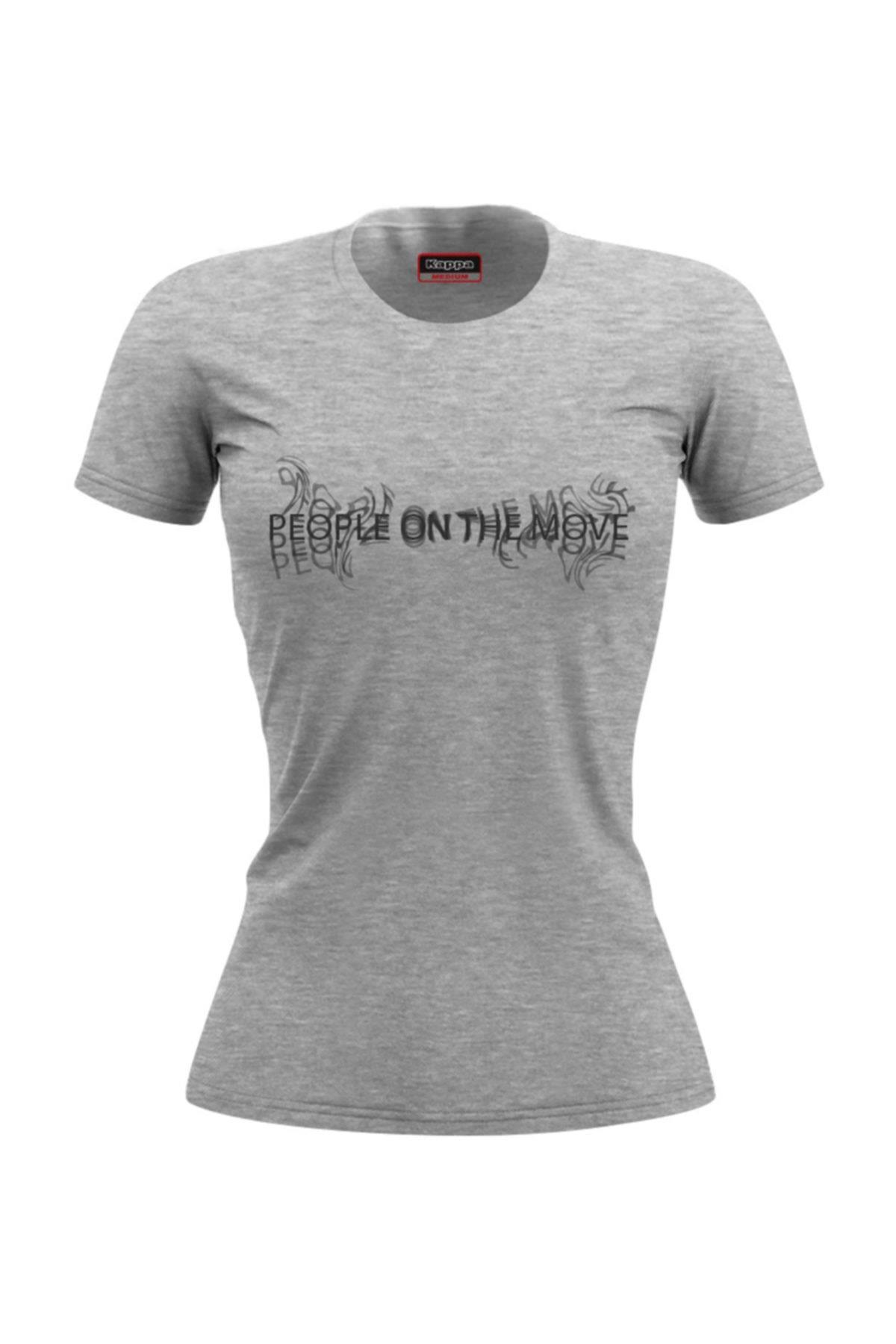 Kappa Kadın Mor Baskılı T-Shirt