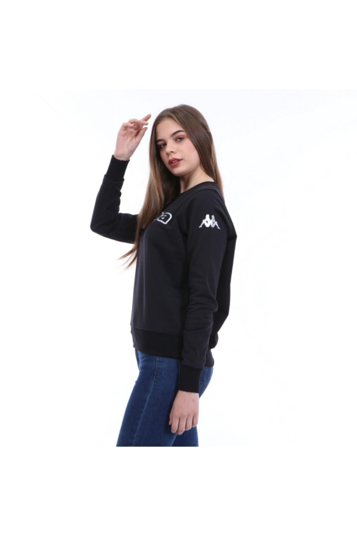 Kappa Kadın Siyah Dıano Sweatshirt