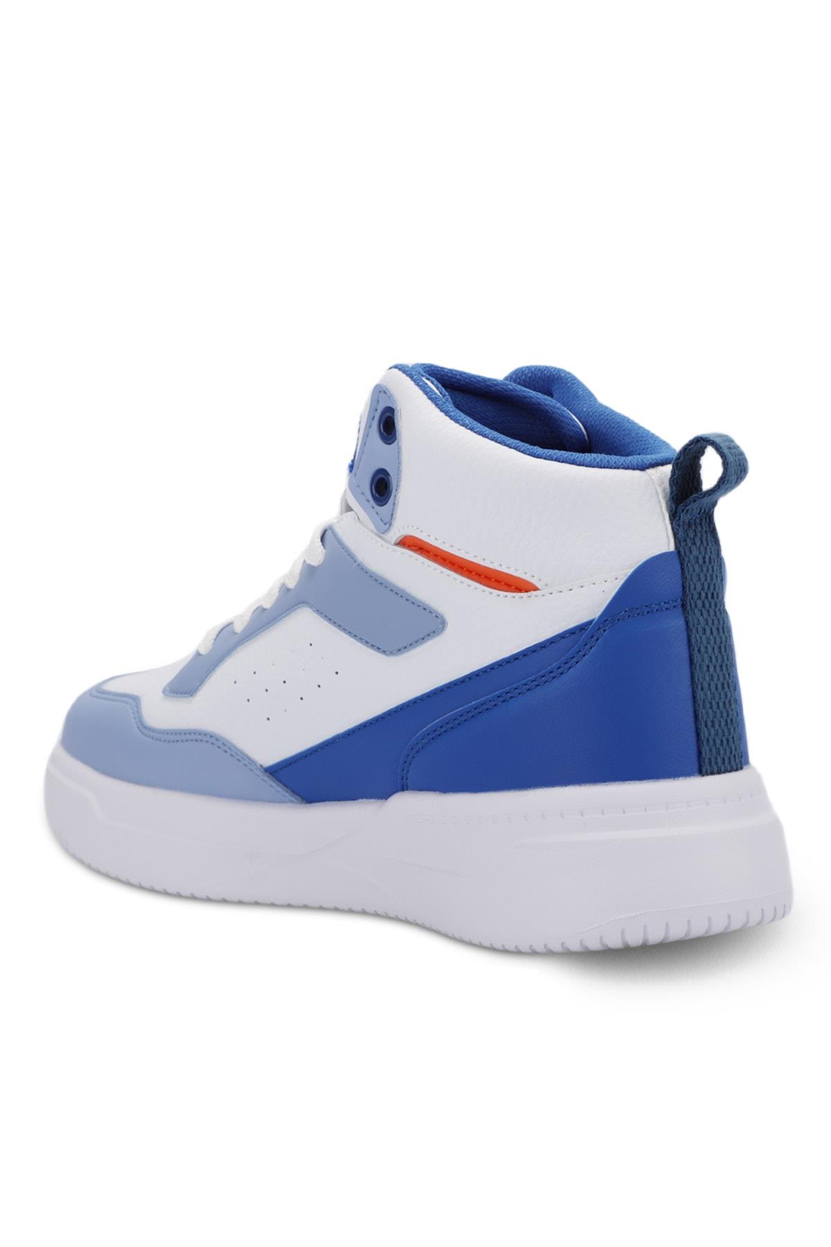 LALI Sneaker Erkek Ayakkabı Beyaz / Saks Mavi